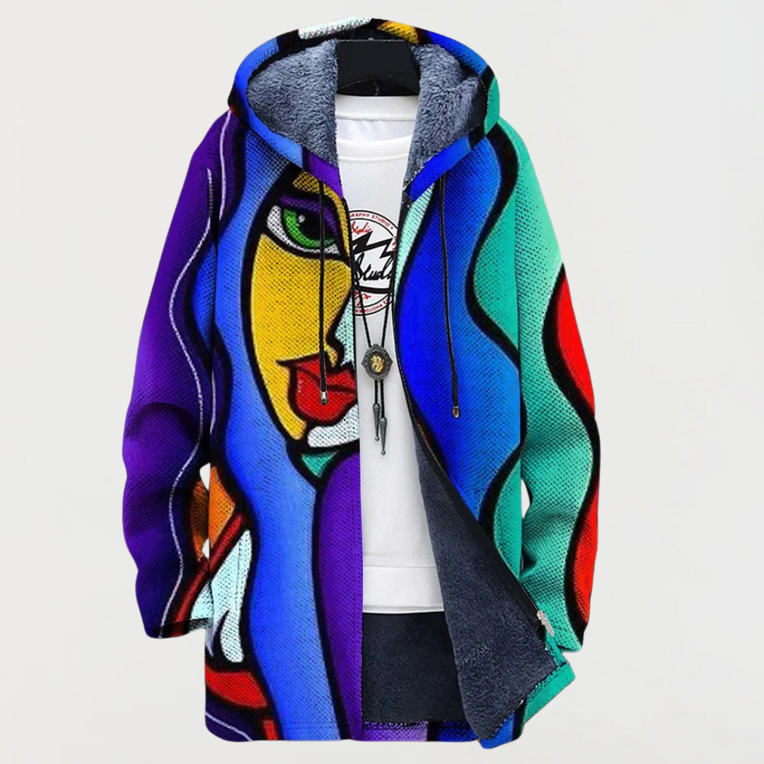 Jacket with Colourful Art