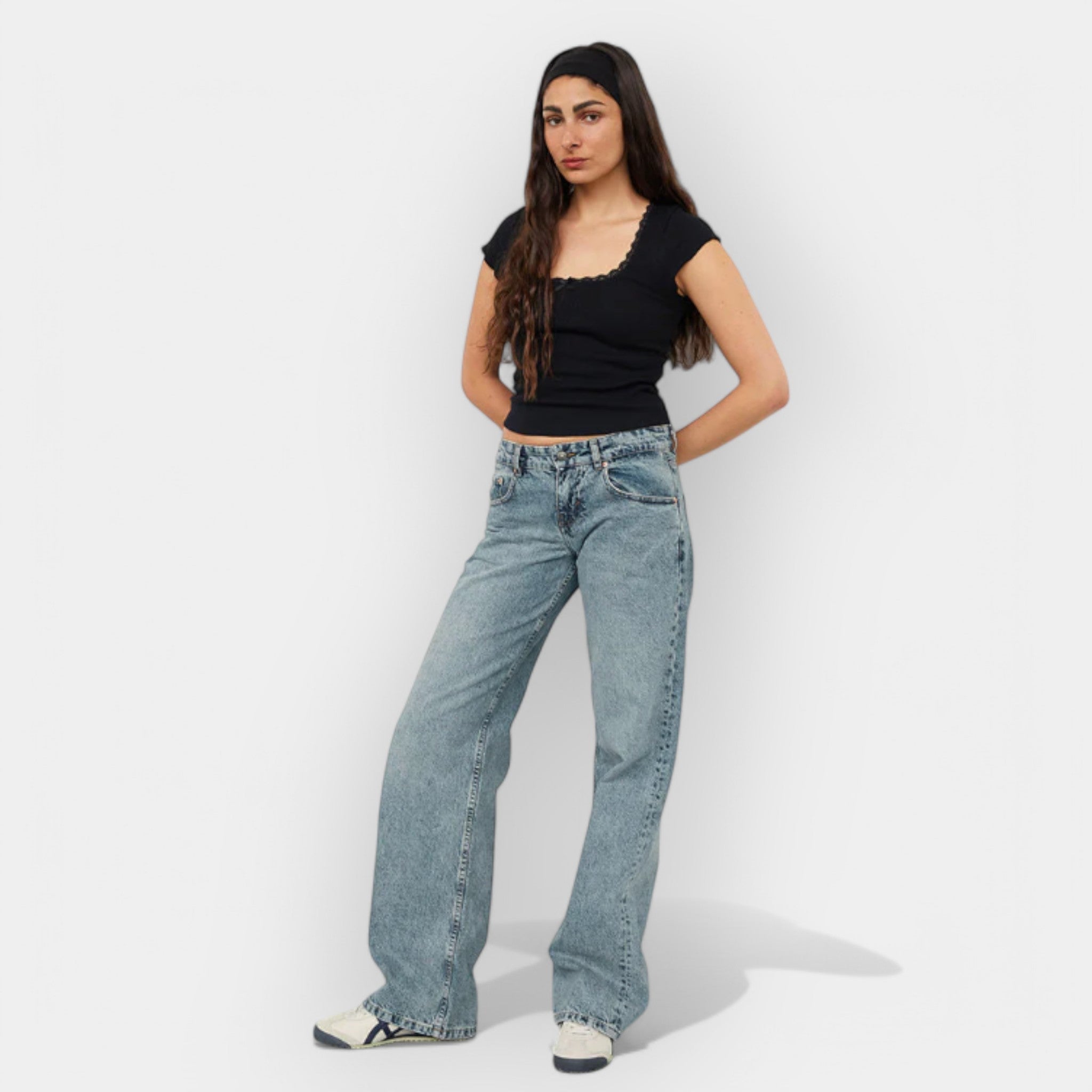 Low-rise Denim Trousers