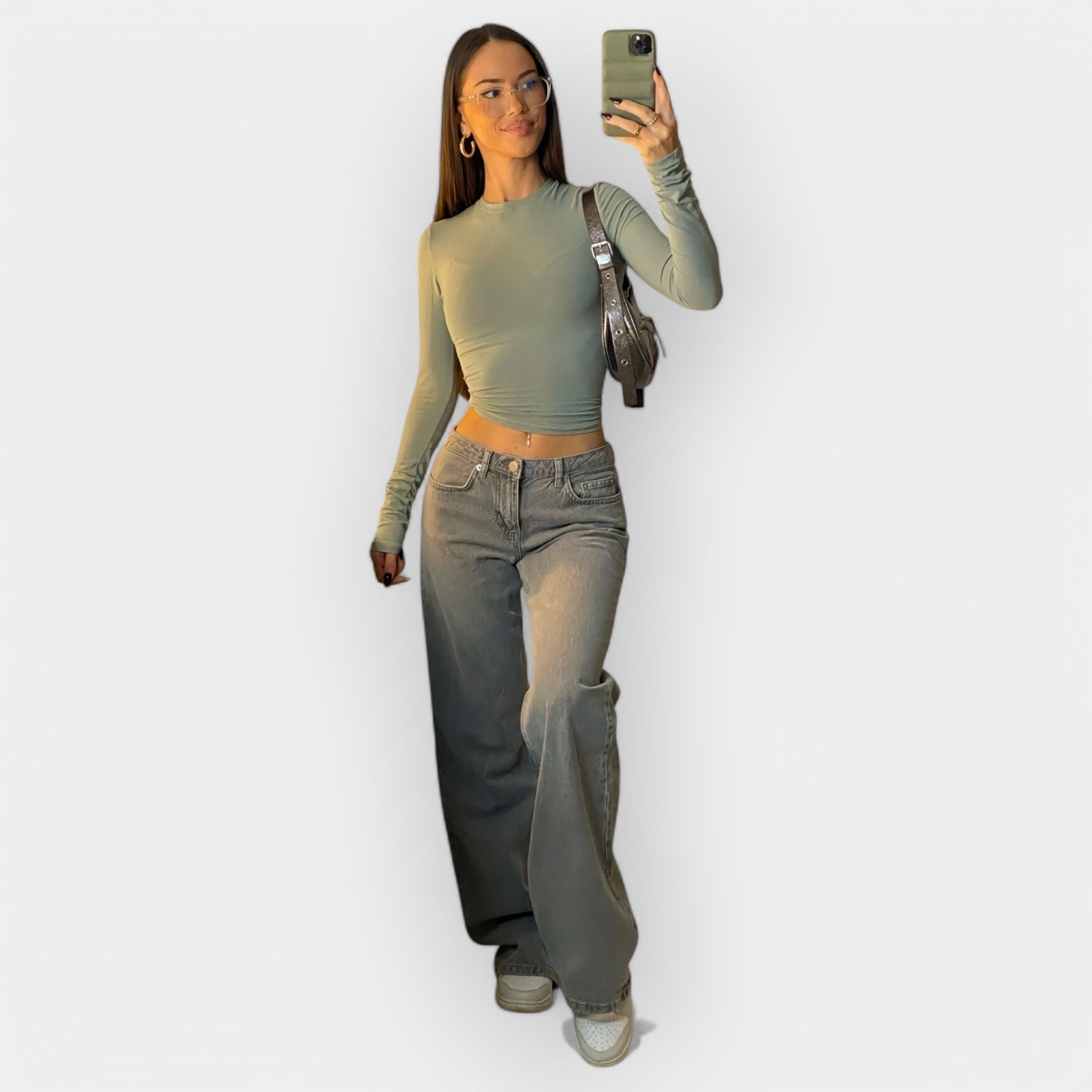 Low-rise Denim Trousers