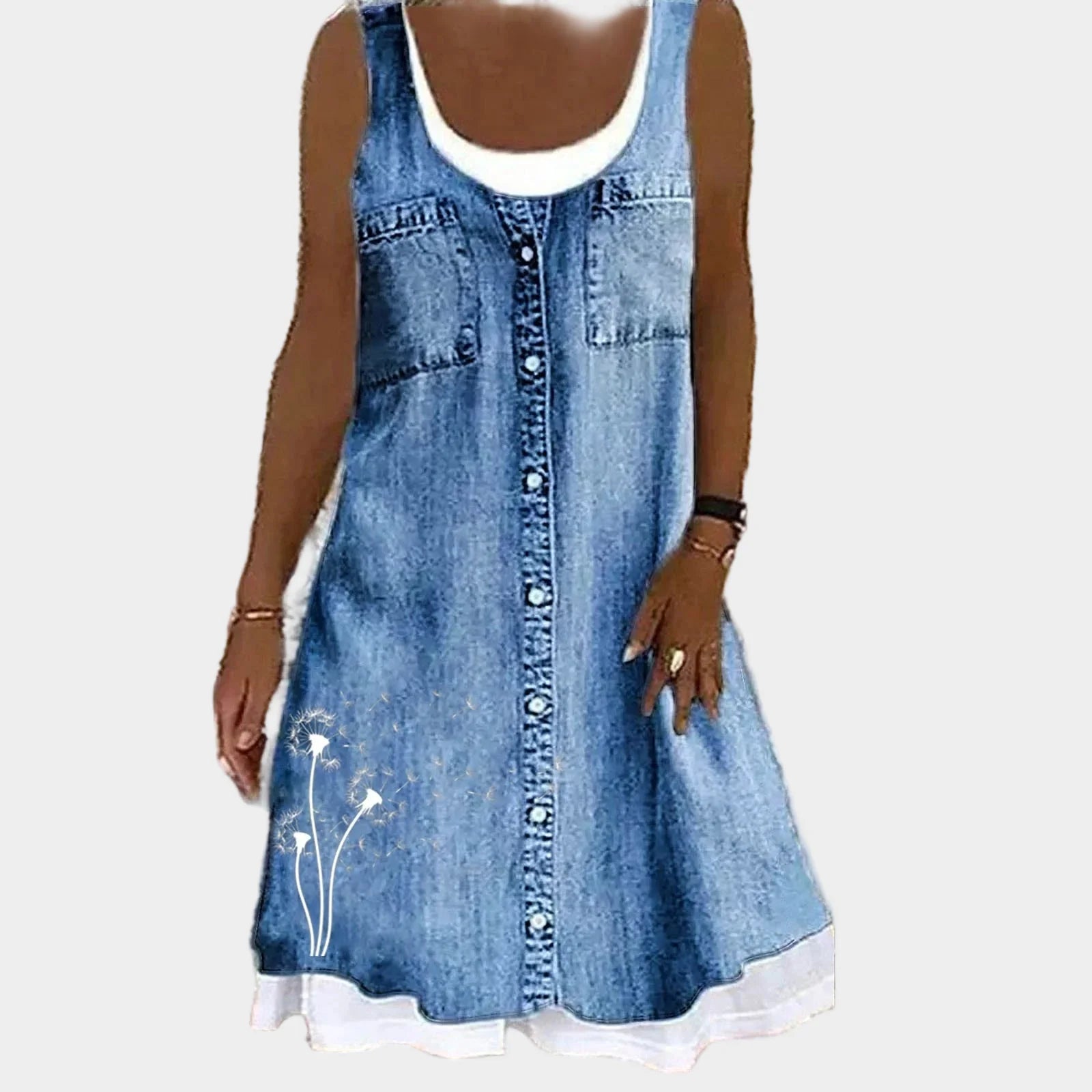 Soft and Elegant Denim Dress