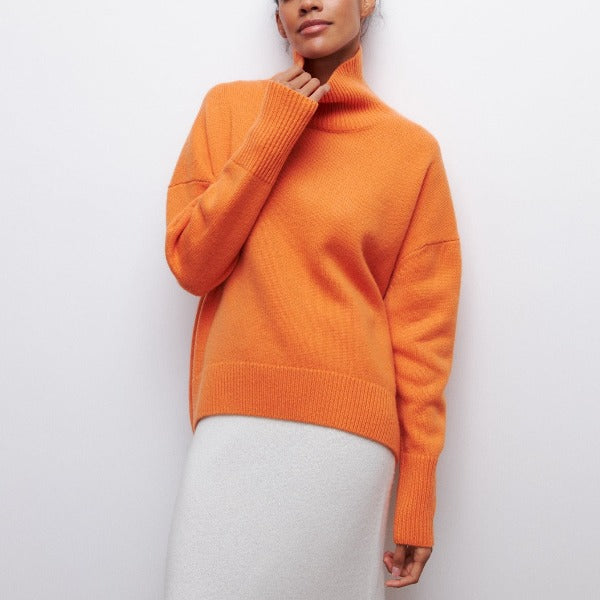 Katrielle - Comfortable High Neck Sweater