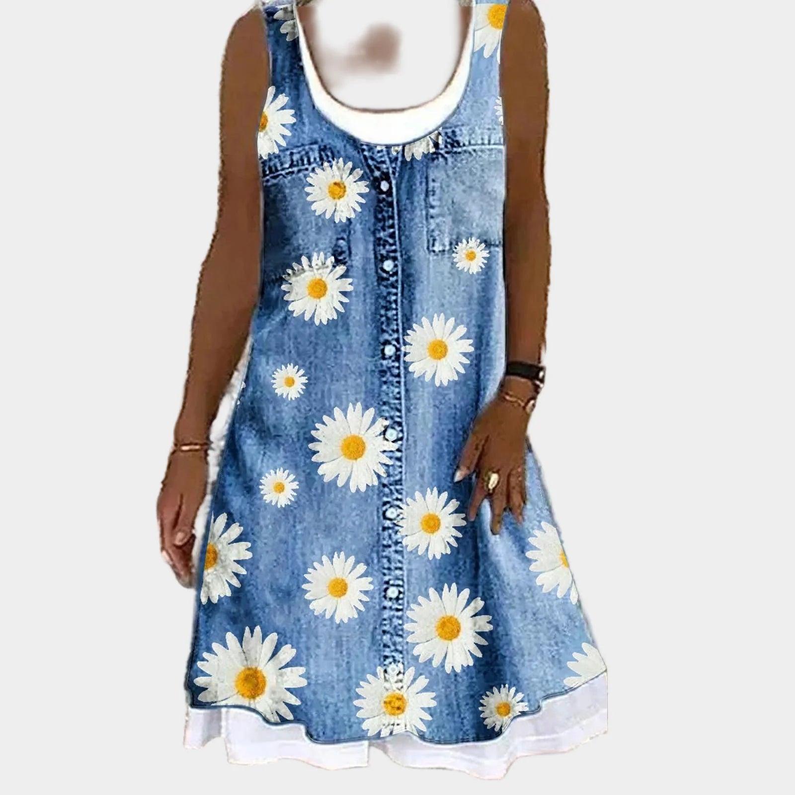 Soft and Elegant Denim Dress