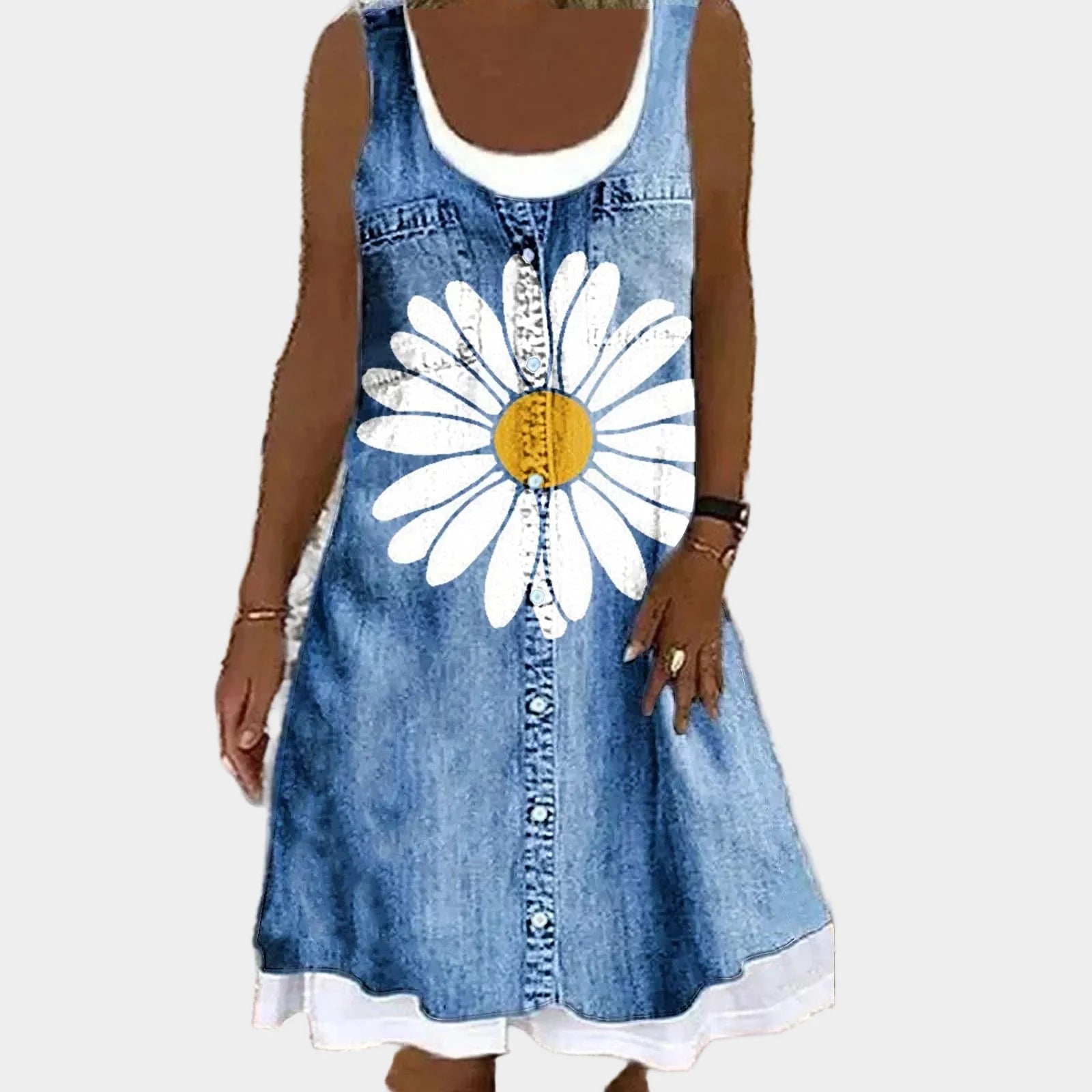 Soft and Elegant Denim Dress