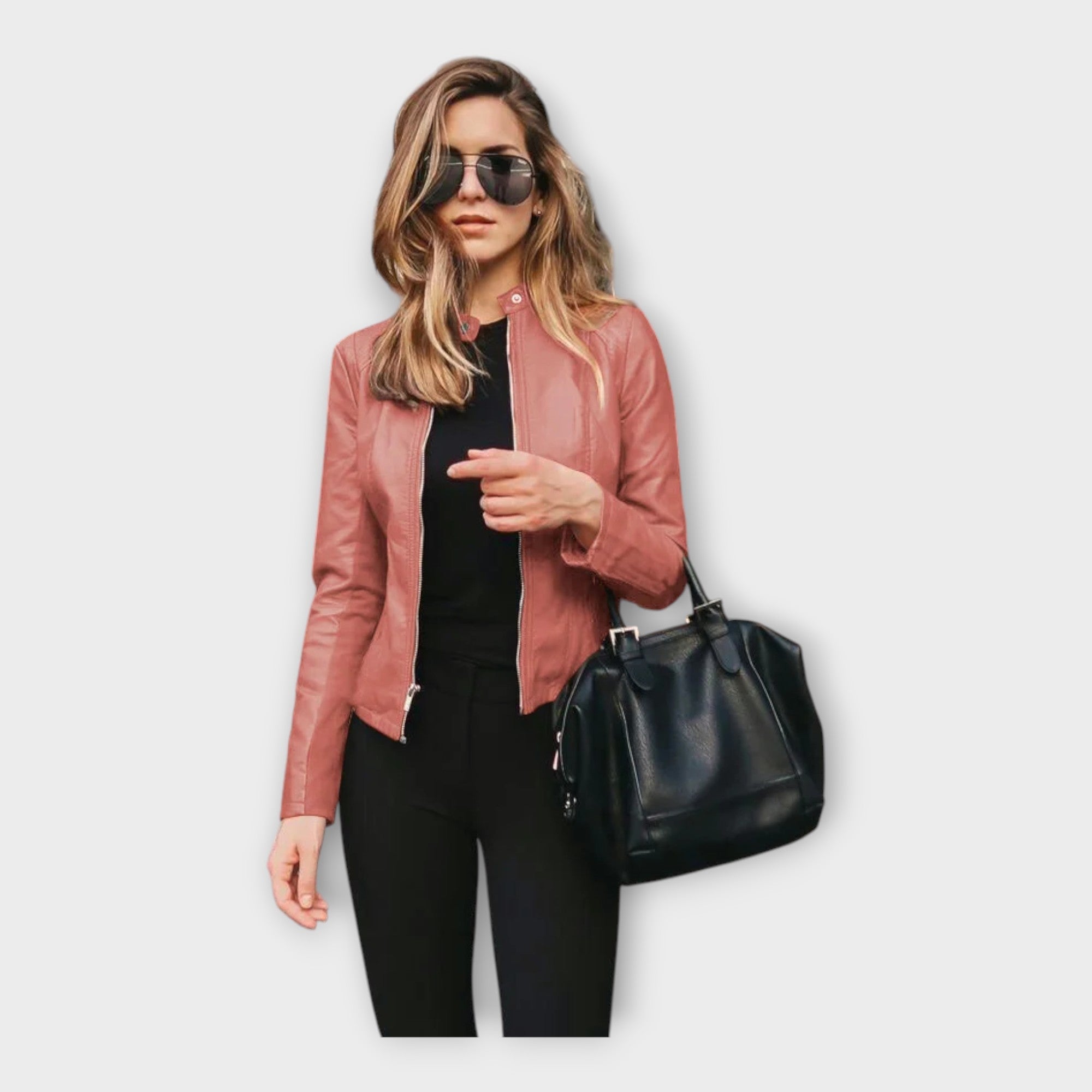Leather Jacket with Modern Fit