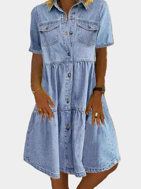 Bohemian Denim Dress