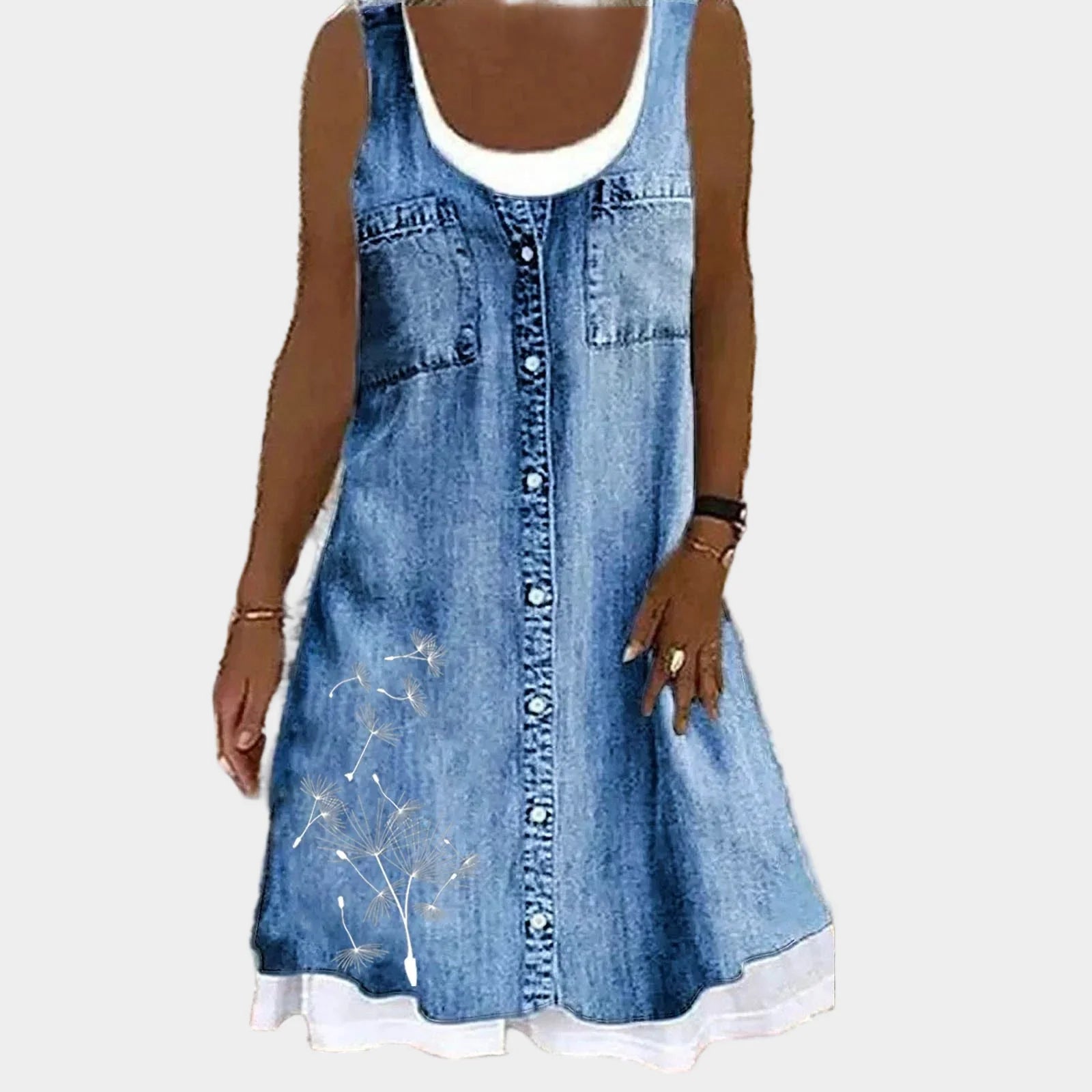 Soft and Elegant Denim Dress