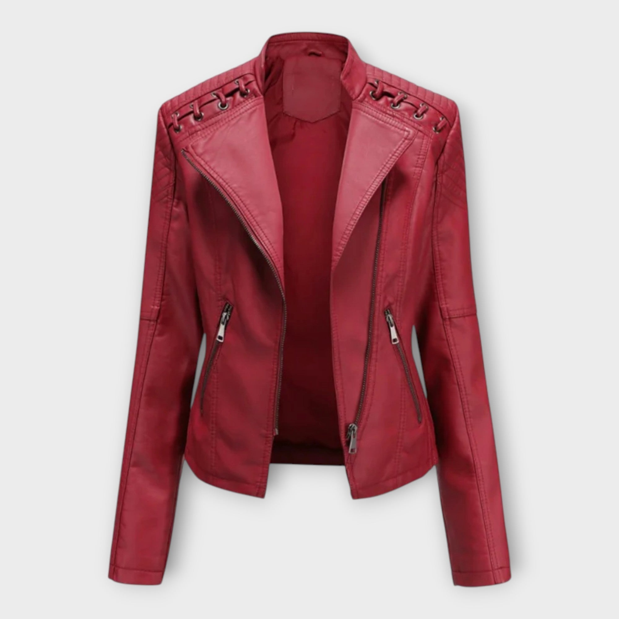 Modern Leather Jacket with Elegant Line and Timeless Sophistication