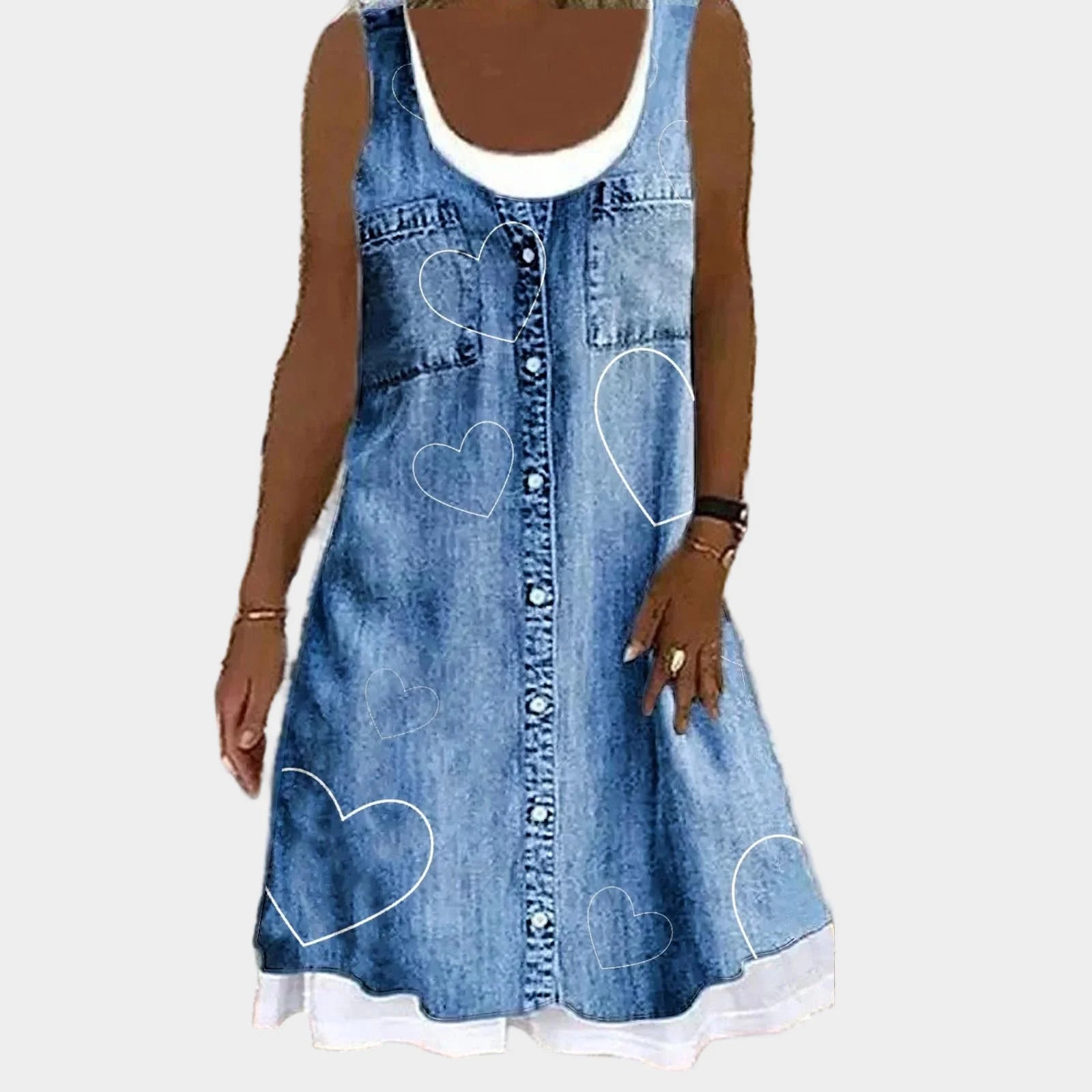 Soft and Elegant Denim Dress