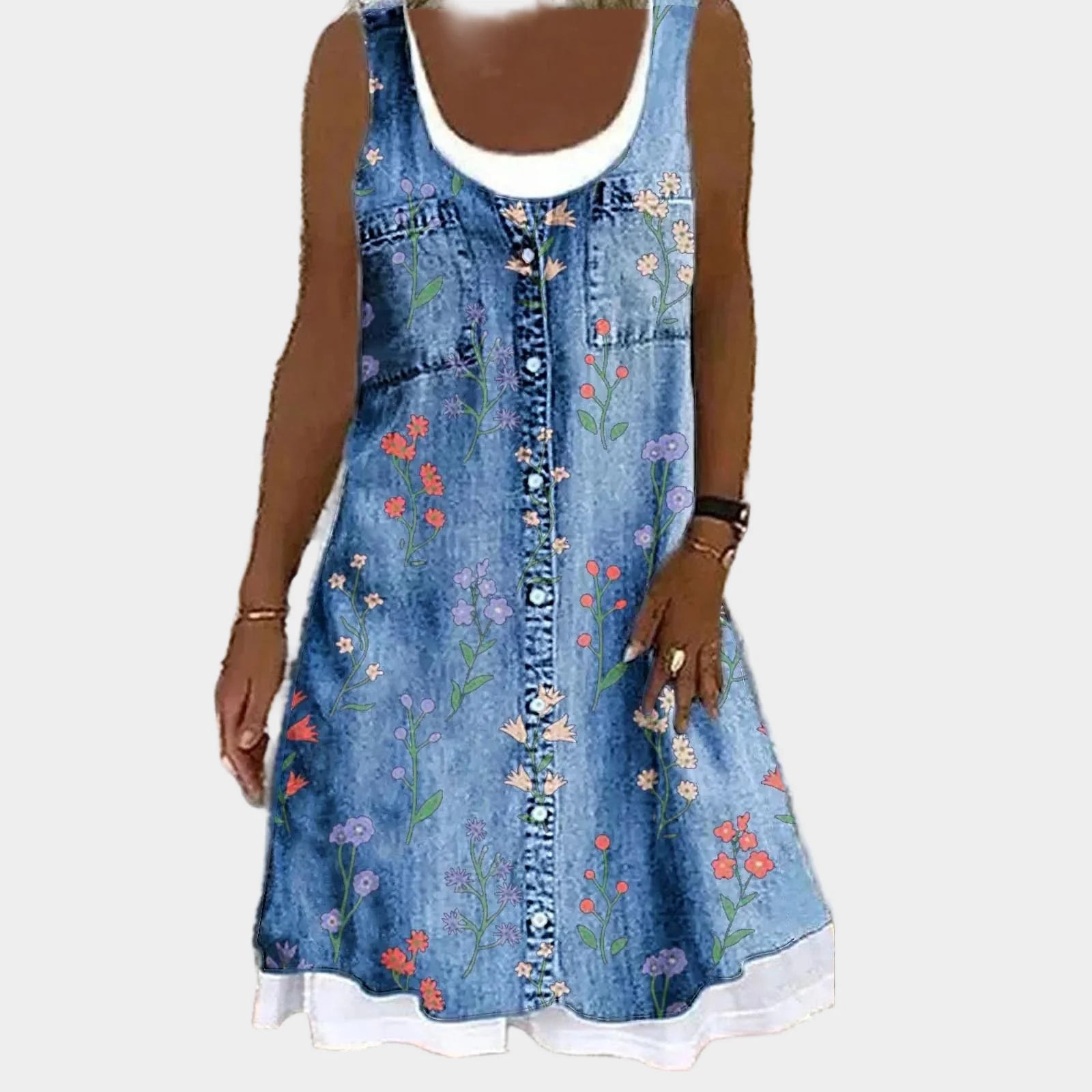 Soft and Elegant Denim Dress