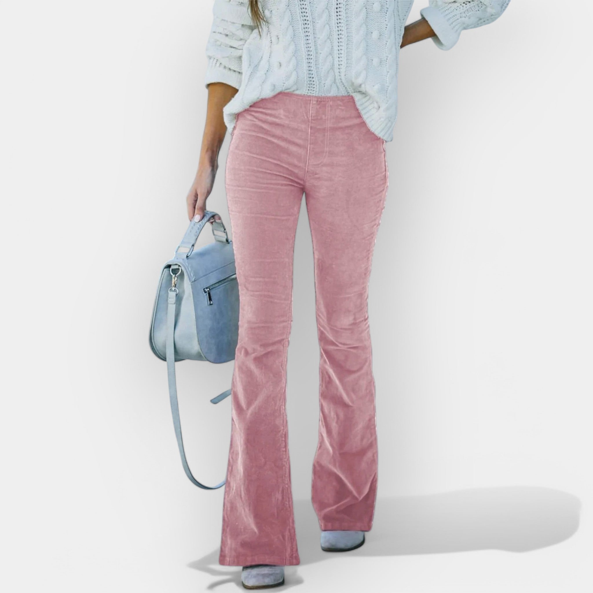 High-Waisted Trousers with Wide Legs