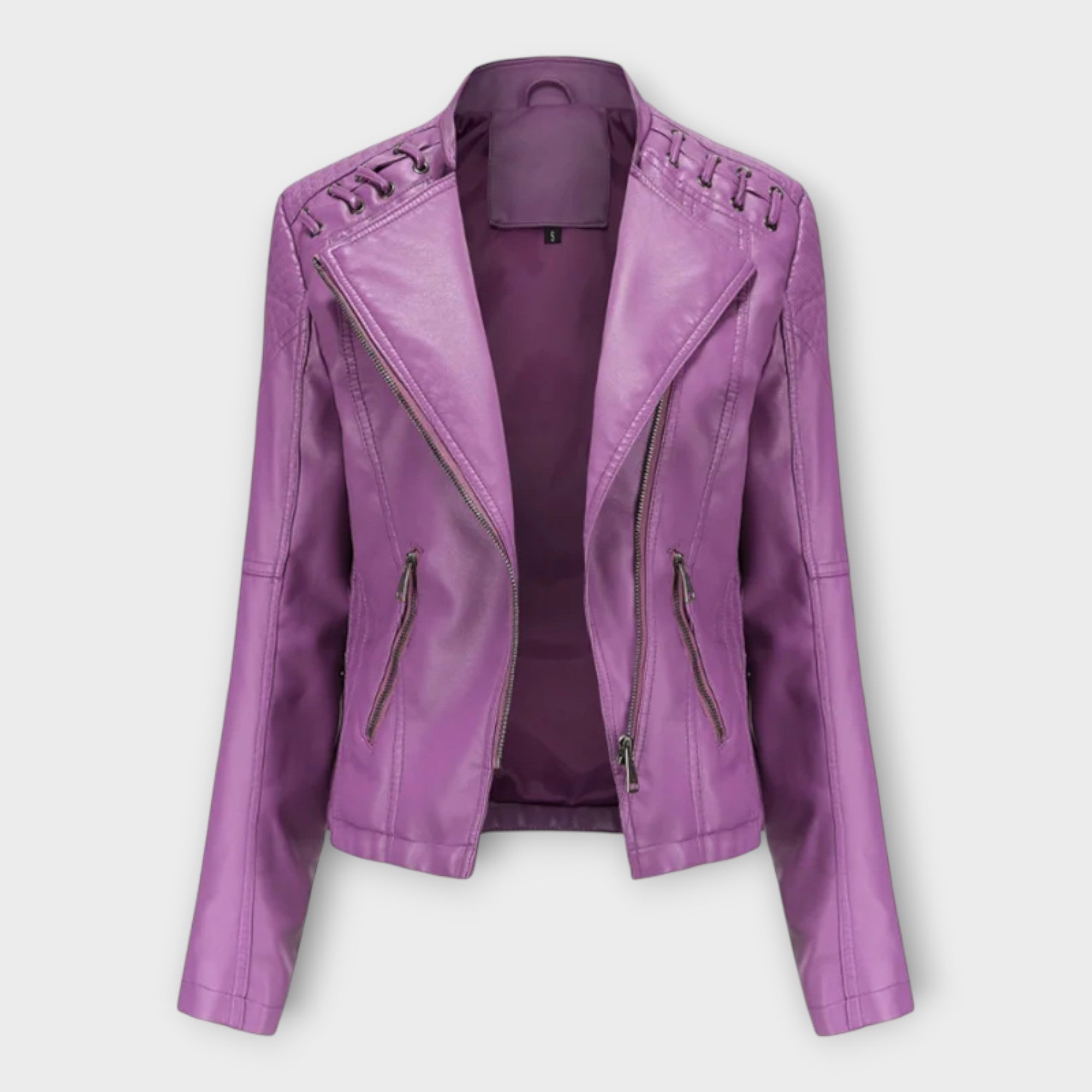 Modern Leather Jacket with Elegant Line and Timeless Sophistication