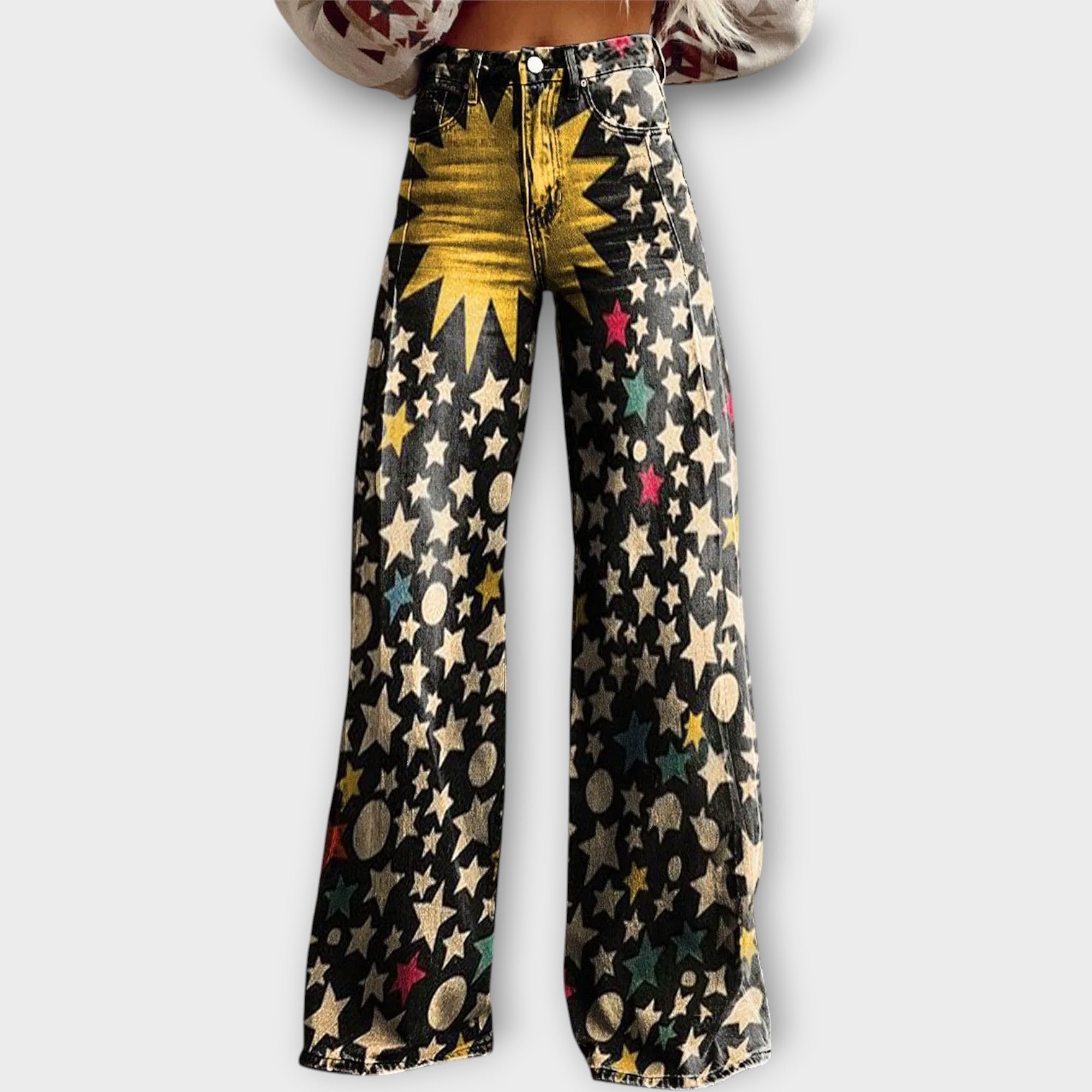 Starry Print Jeans