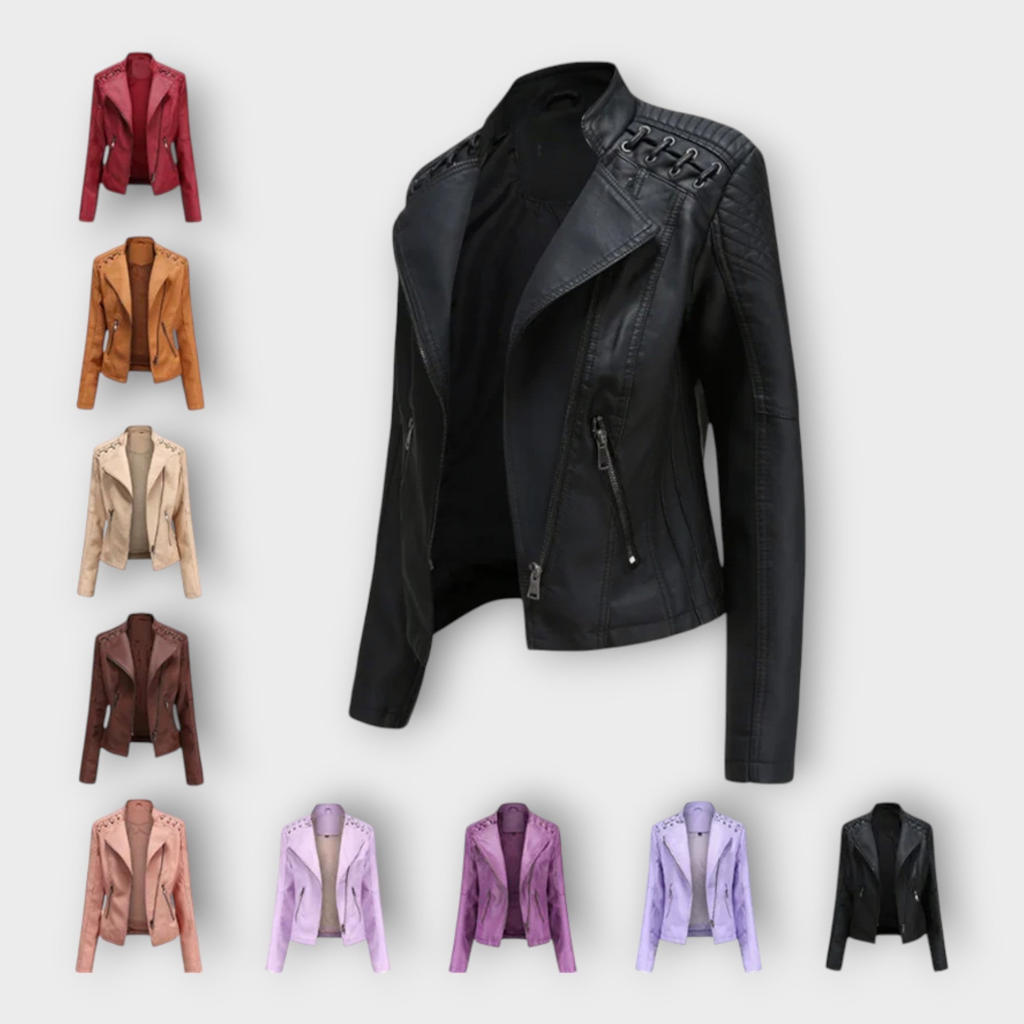 Modern Leather Jacket with Elegant Line and Timeless Sophistication
