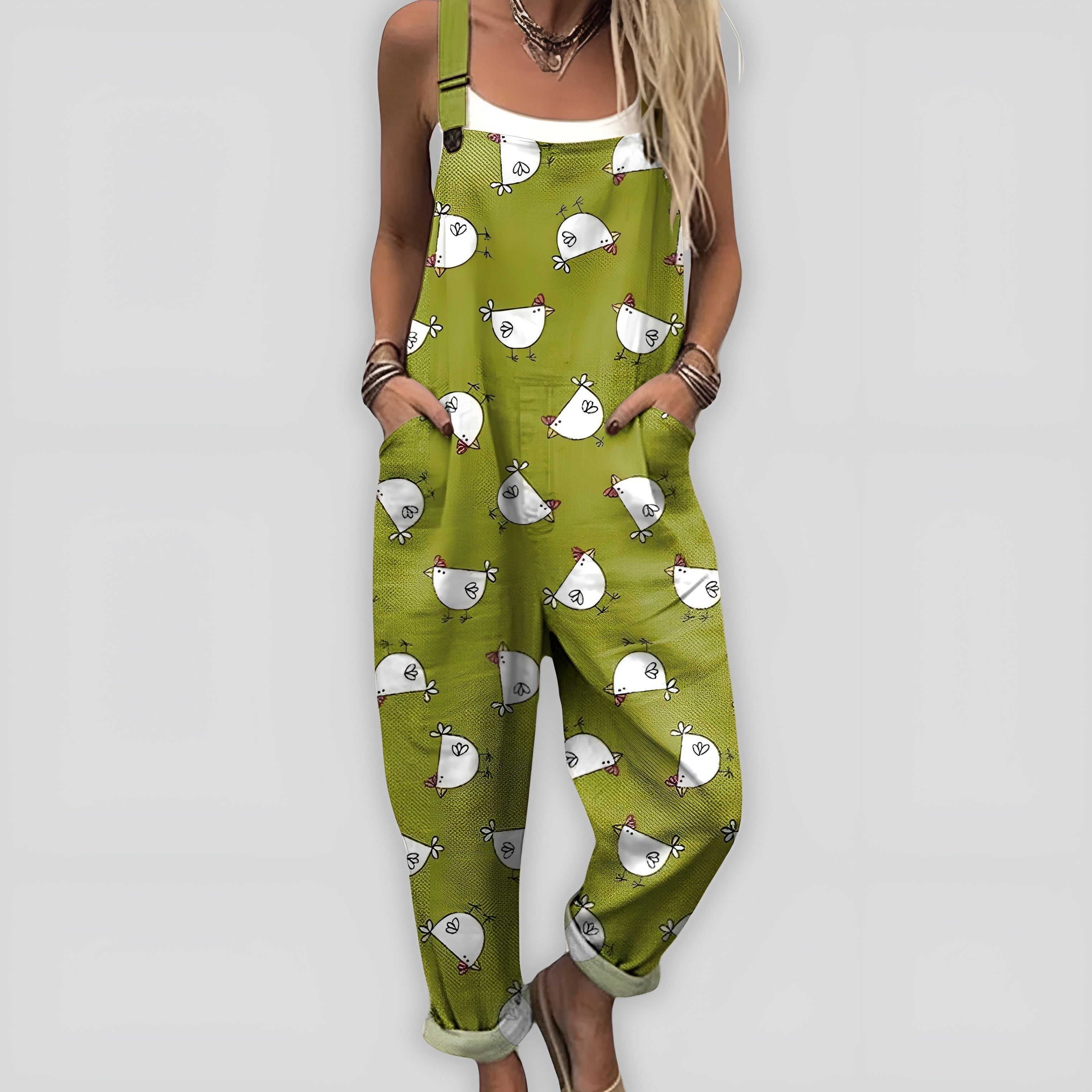 Comfortable and Stylish Overall Jumpsuit with Relaxed Fit