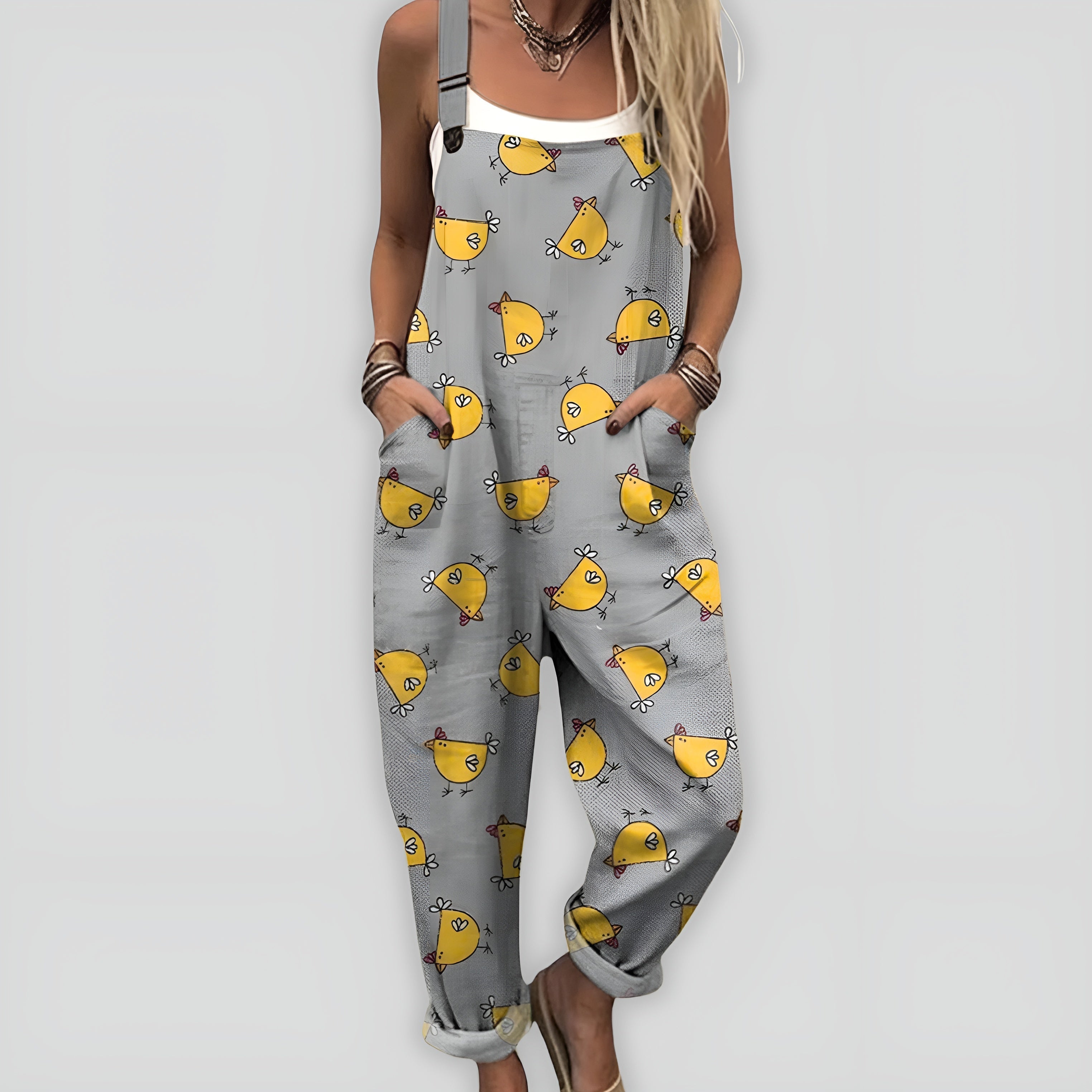 Comfortable and Stylish Overall Jumpsuit with Relaxed Fit