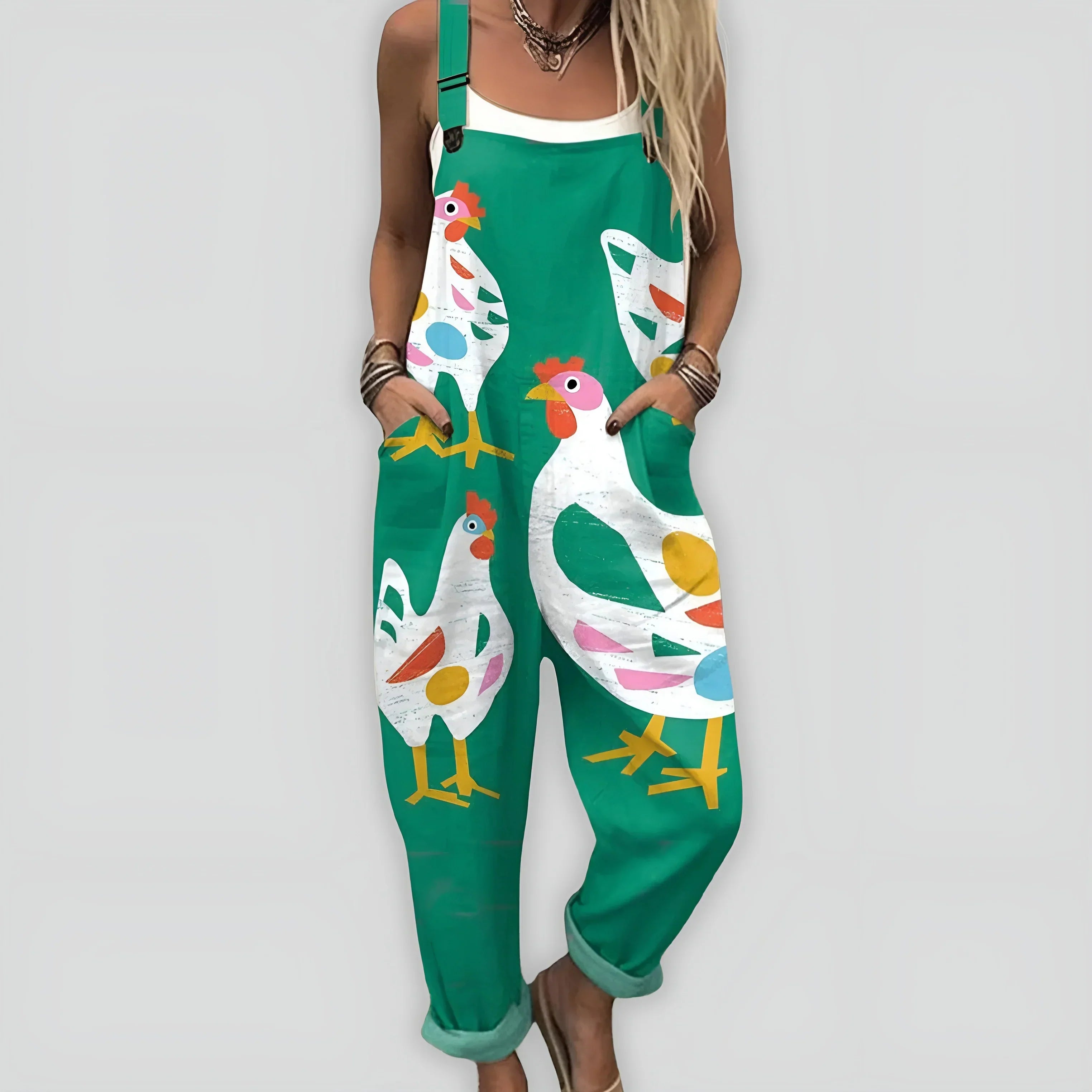 Comfortable and Stylish Overall Jumpsuit with Relaxed Fit