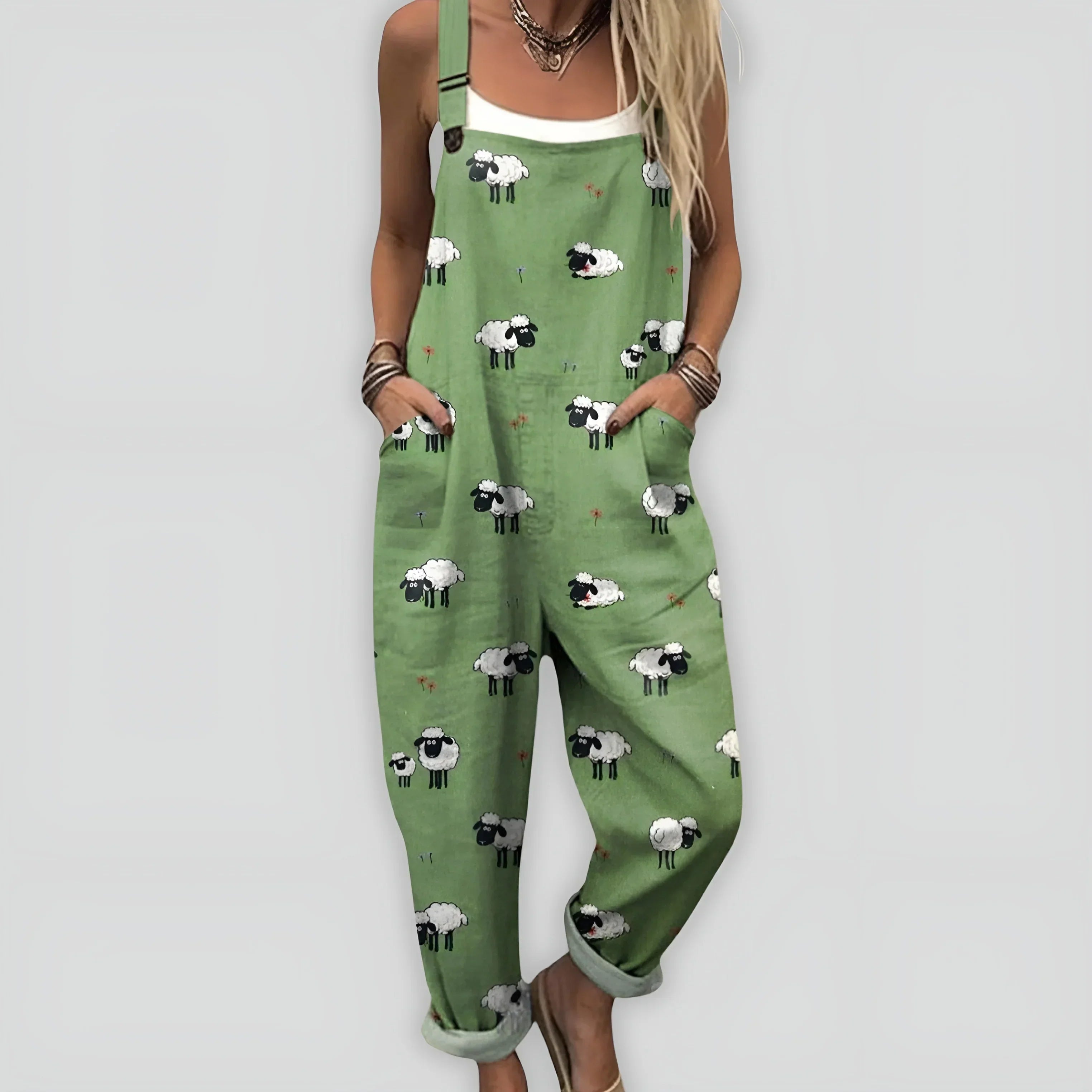 Comfortable and Stylish Overall Jumpsuit with Relaxed Fit