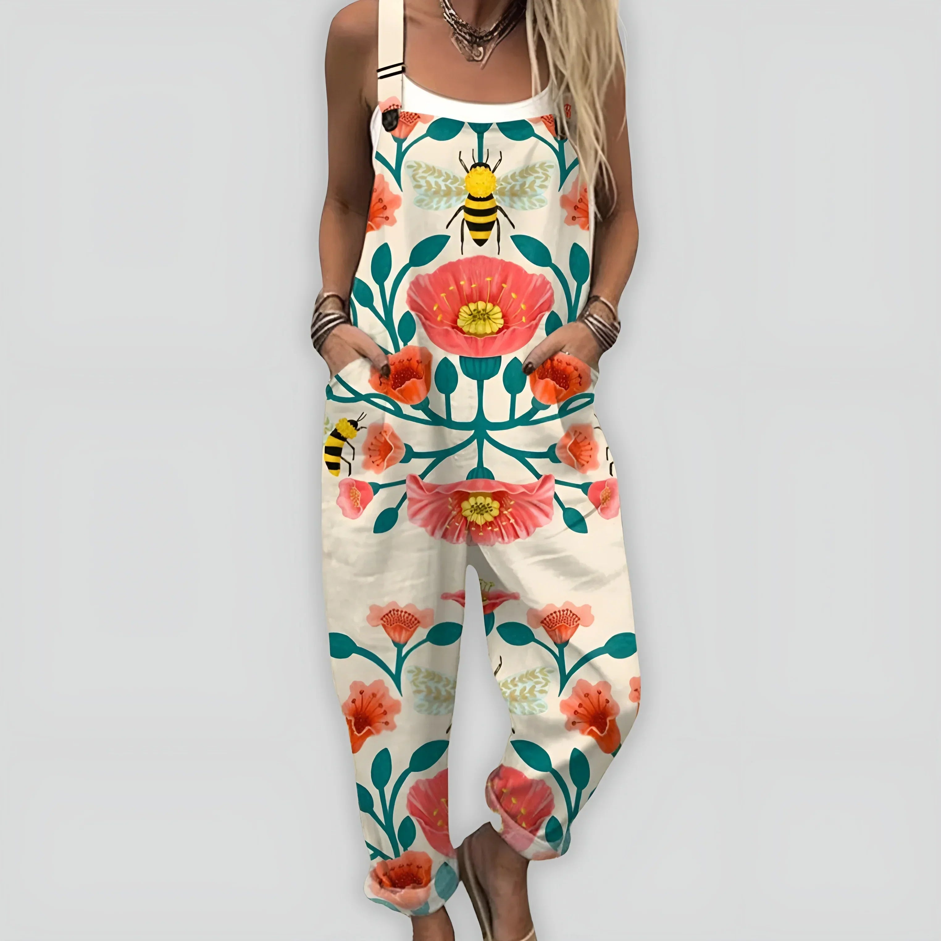 Comfortable and Stylish Overall Jumpsuit with Relaxed Fit