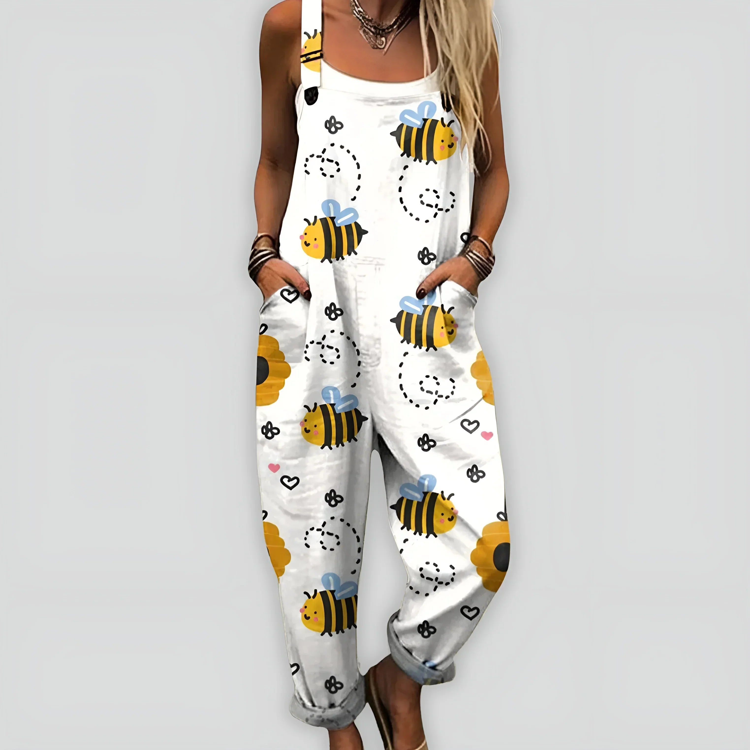 Comfortable and Stylish Overall Jumpsuit with Relaxed Fit