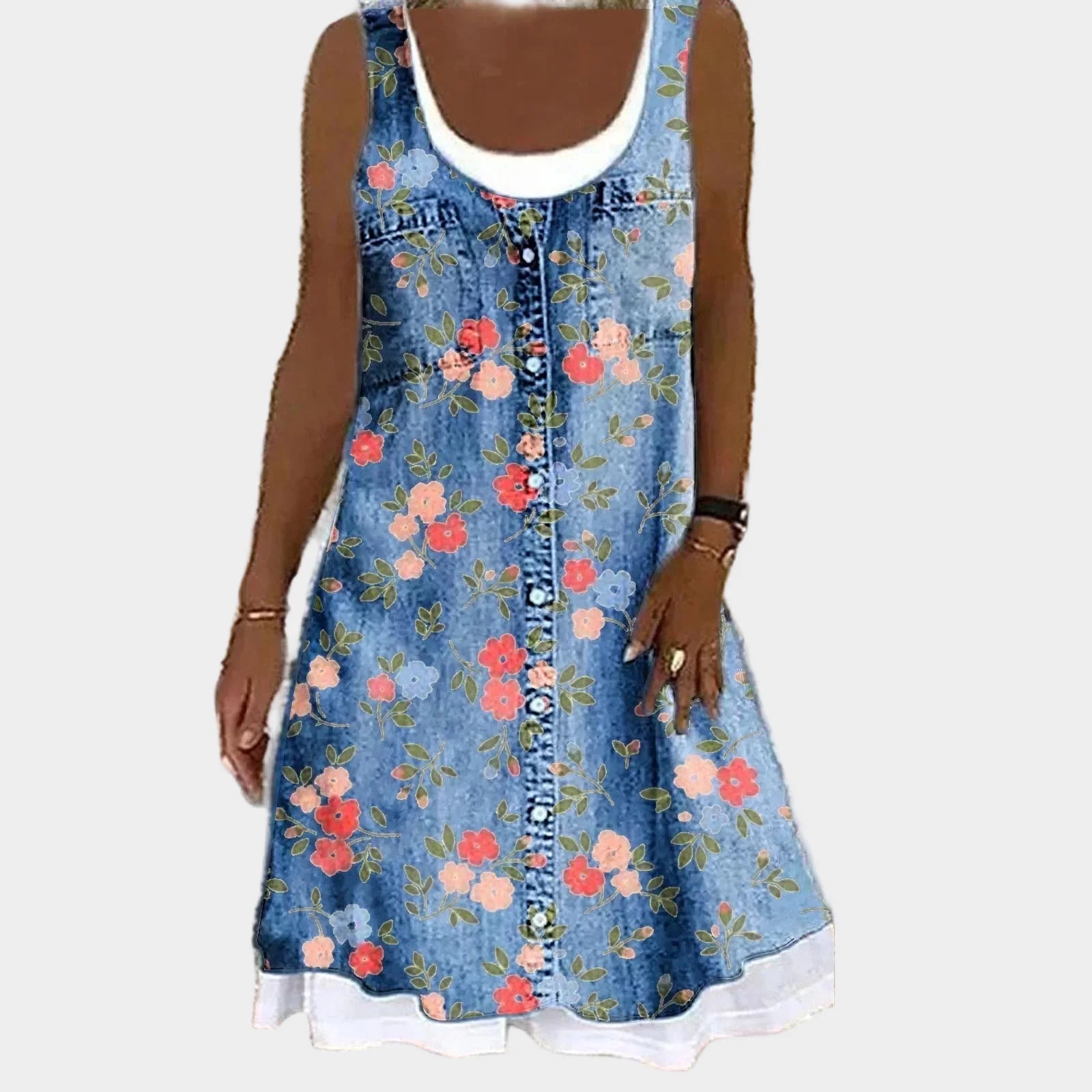 Soft and Elegant Denim Dress