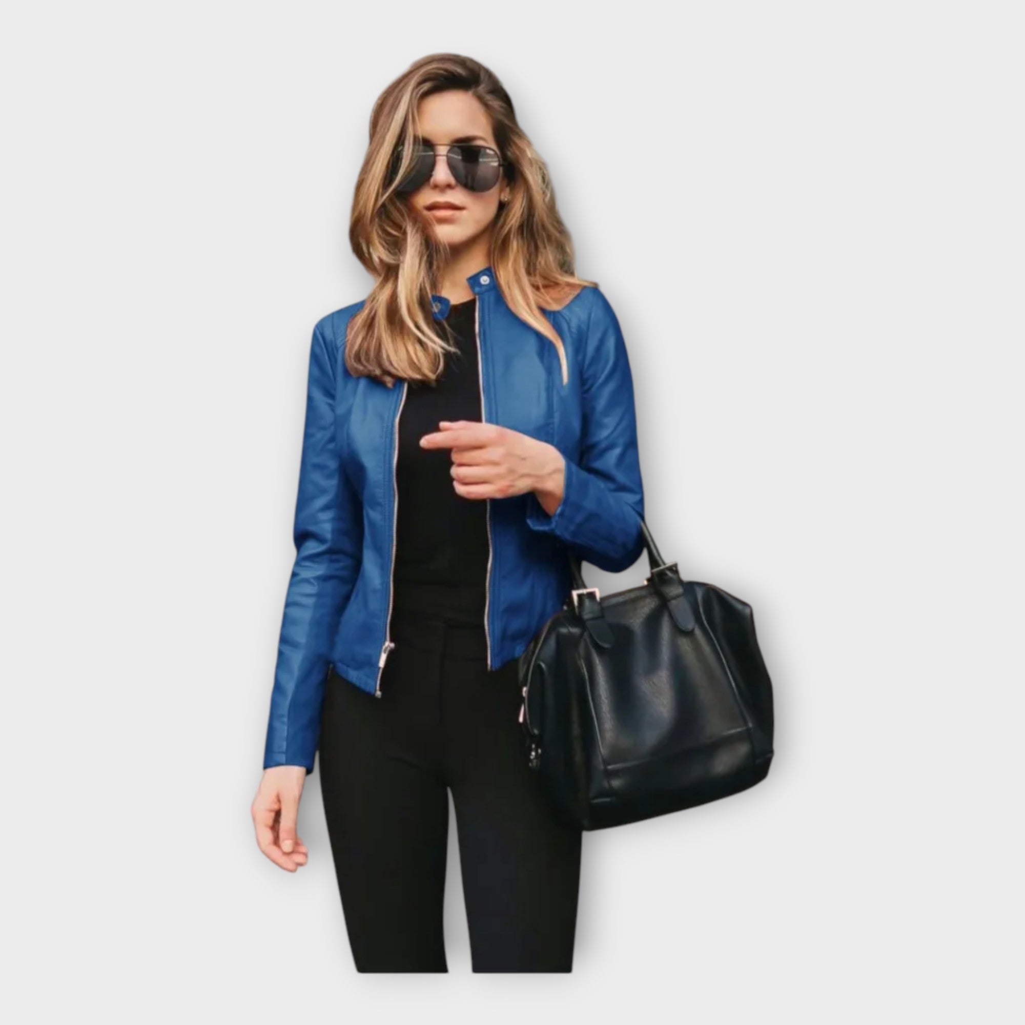 Leather Jacket with Modern Fit