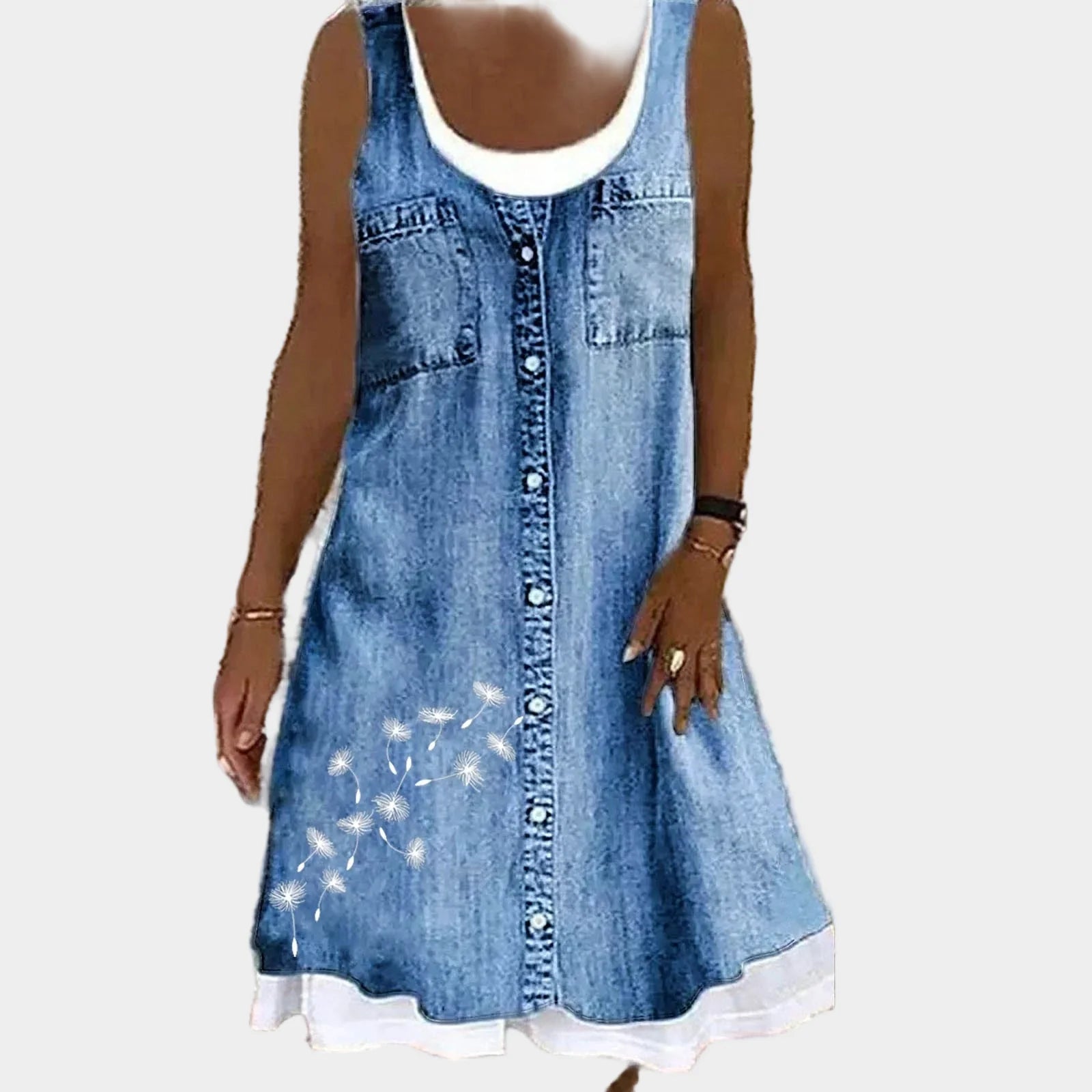 Soft and Elegant Denim Dress