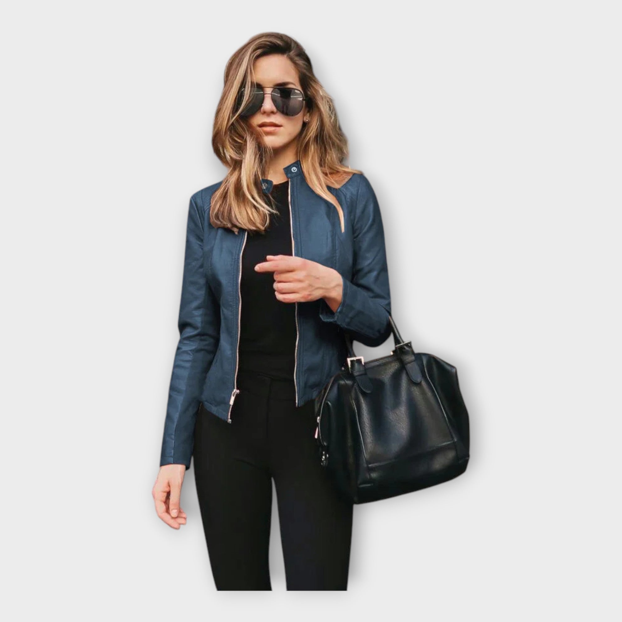 Leather Jacket with Modern Fit