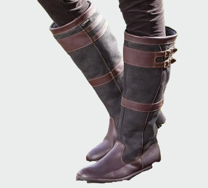 Retro Leather Boots