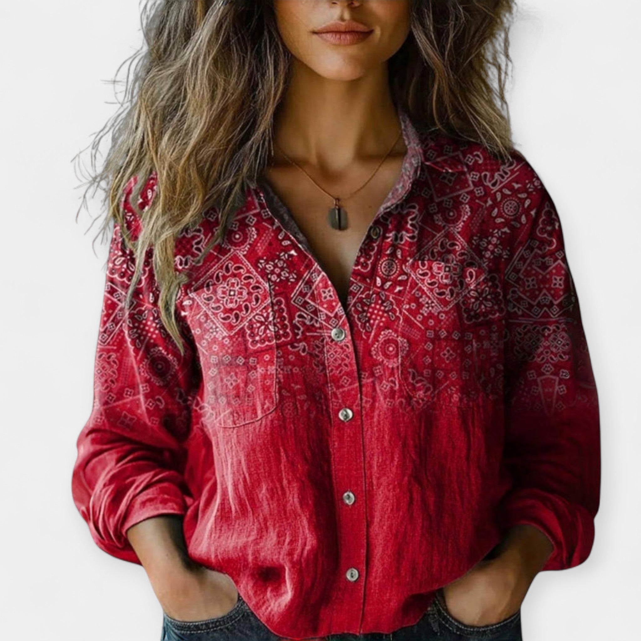 Vintage Blouse with Pattern