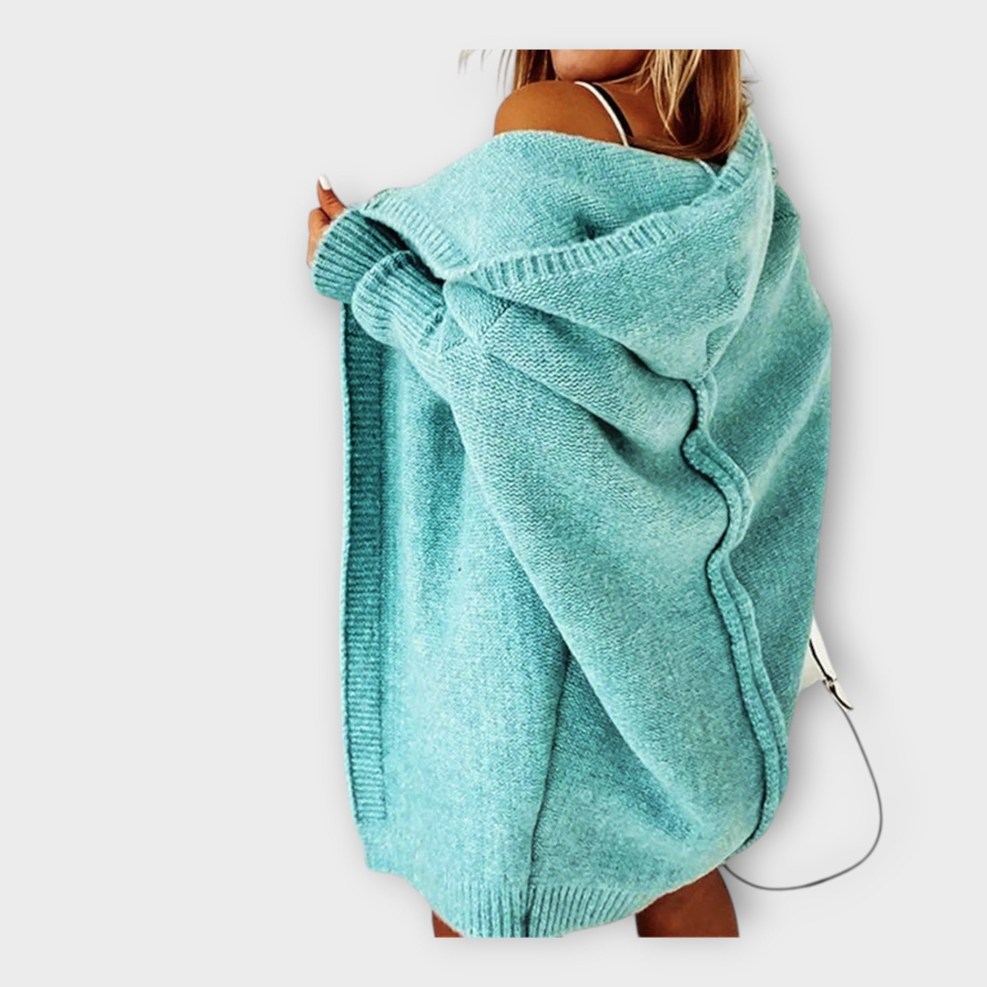 Knitted Hoodie Cardigan