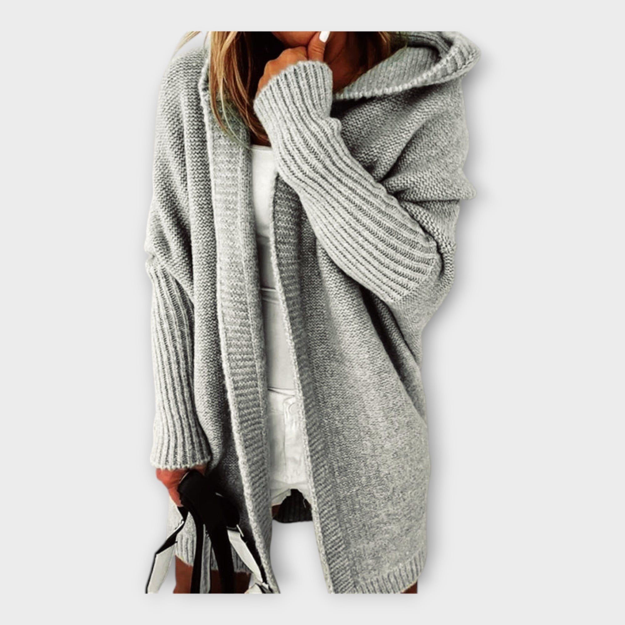 Knitted Hoodie Cardigan