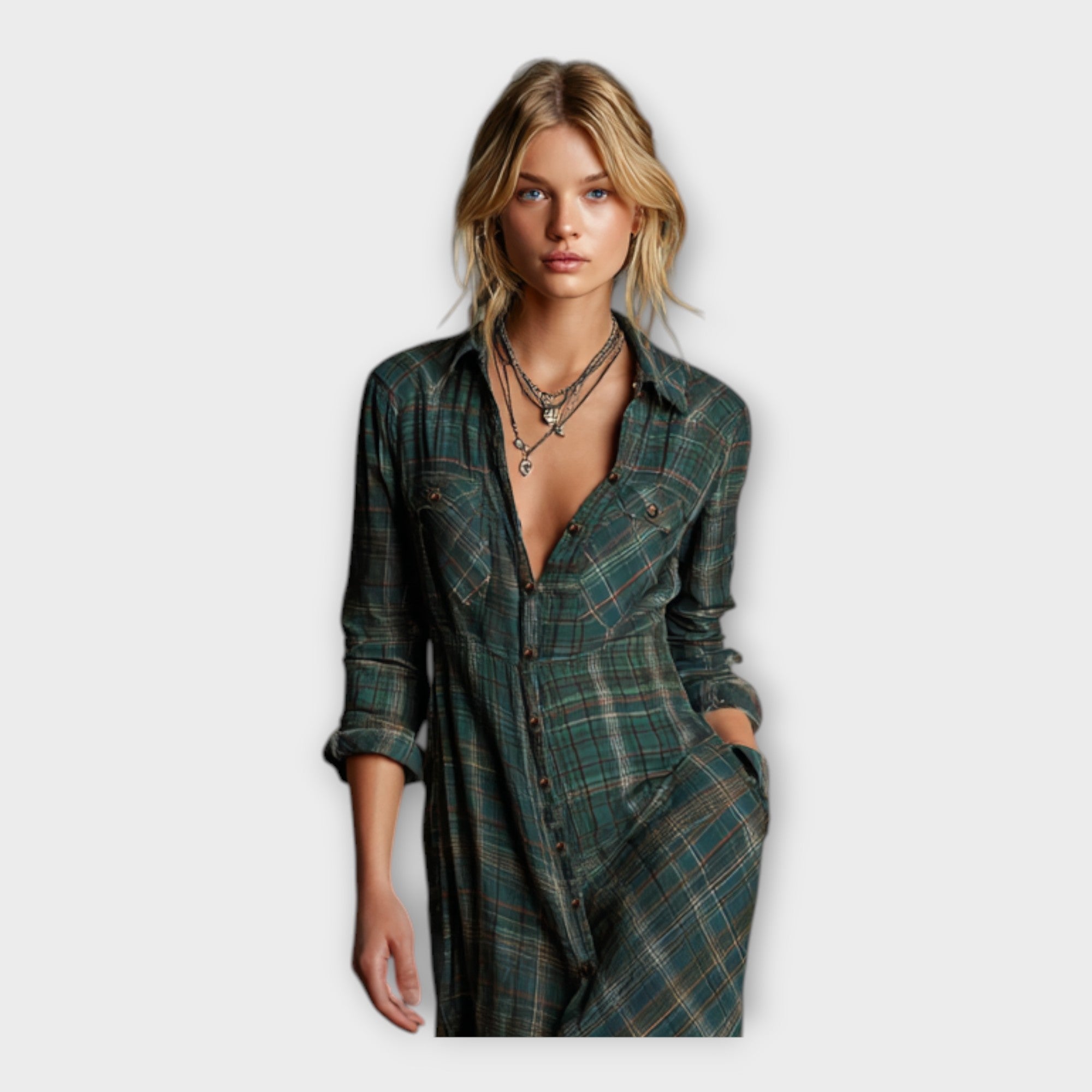 Shirt Dress with Timeless Elegance