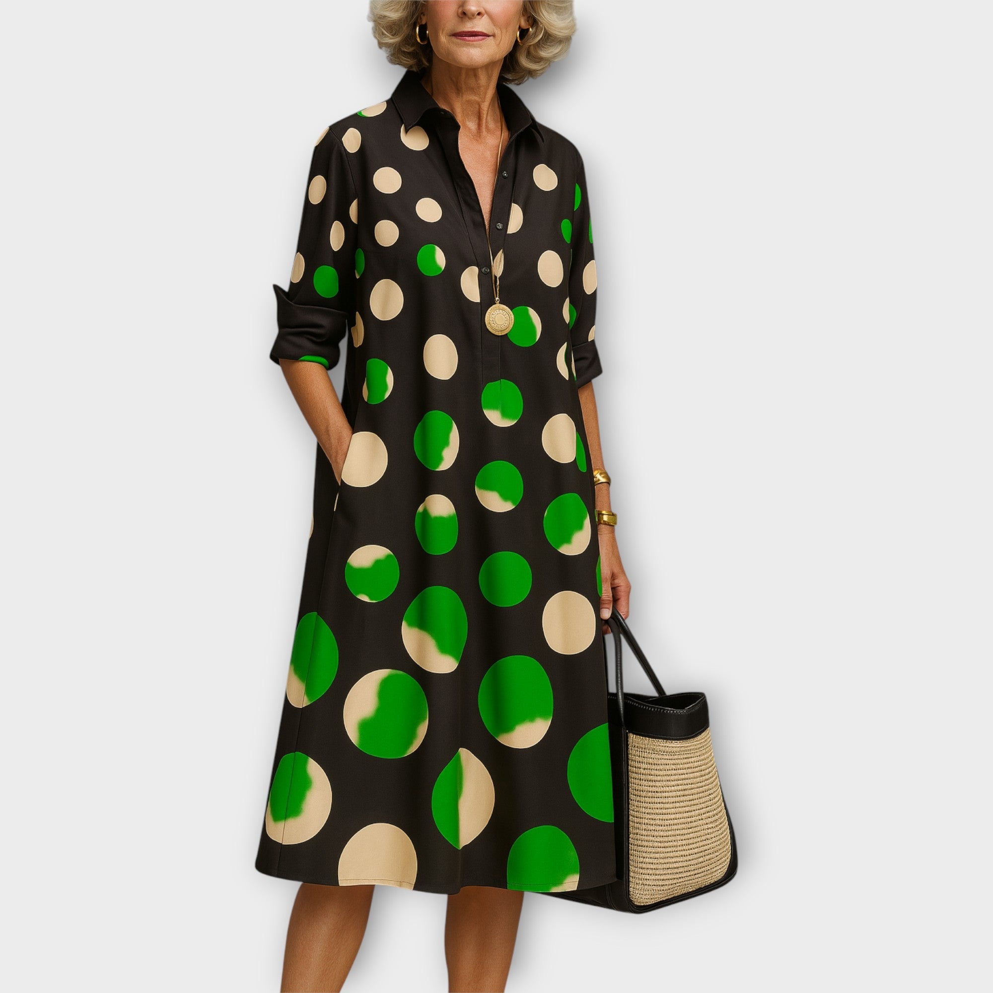 Elegant Shirt Dress with Timeless Design