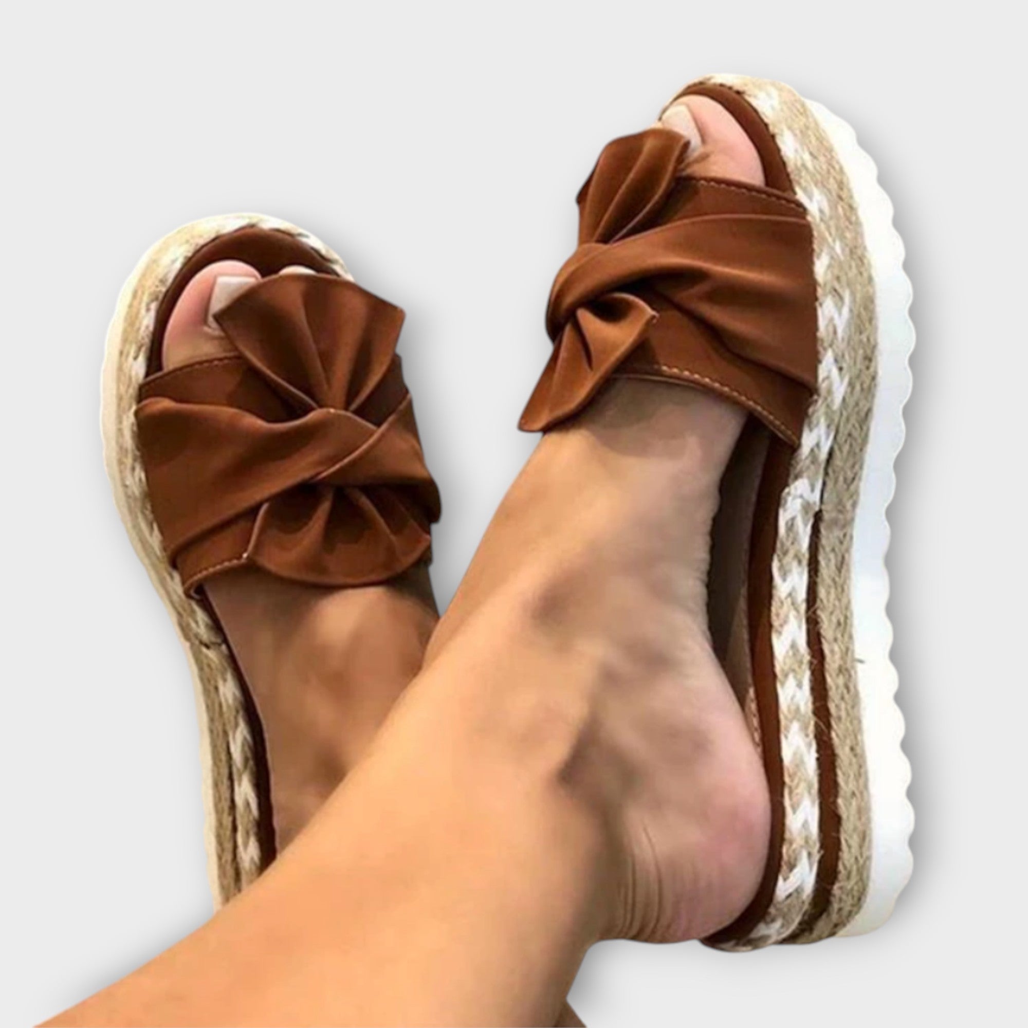 Sandals with Ribbon Tie