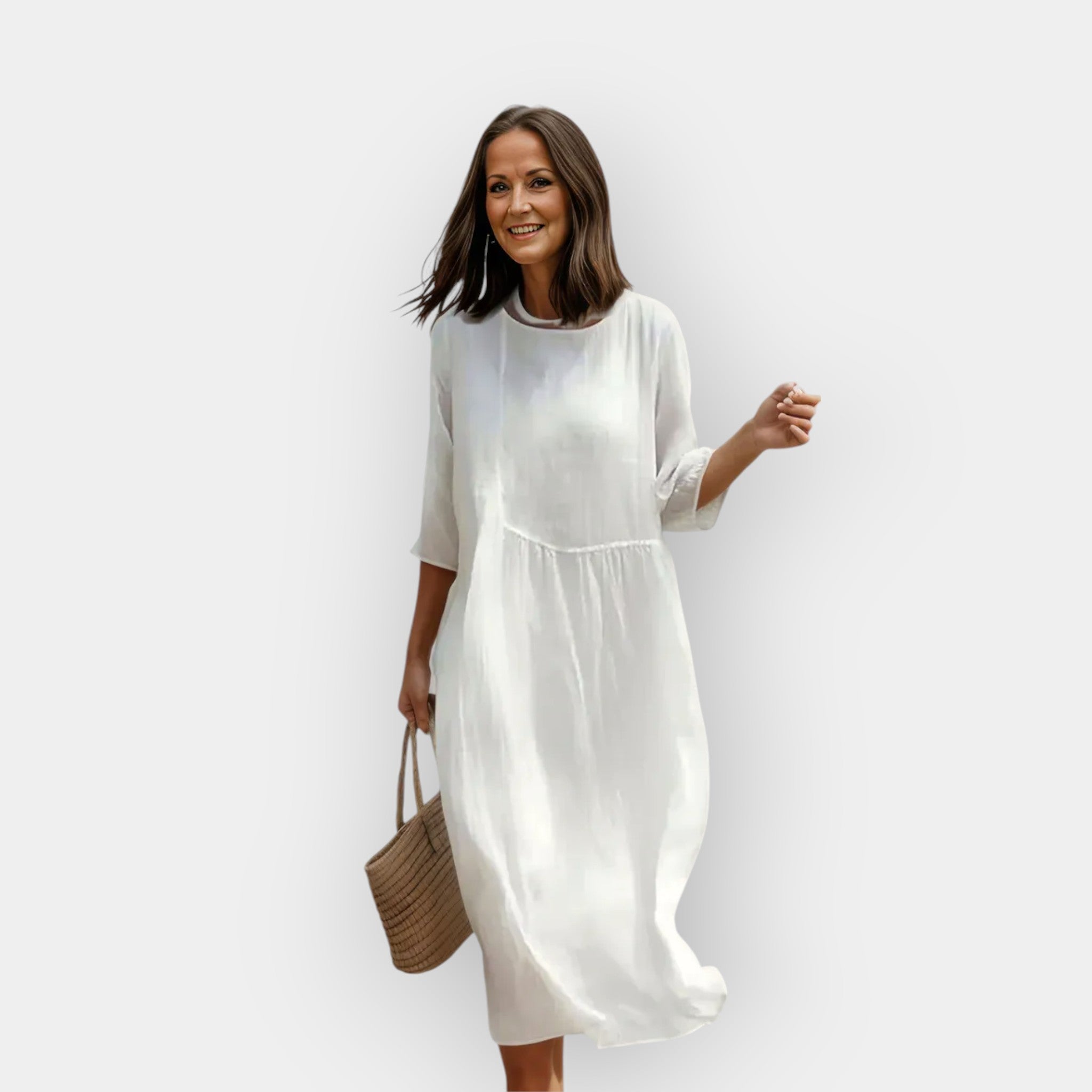 Dress with Flattering Design for the Belly