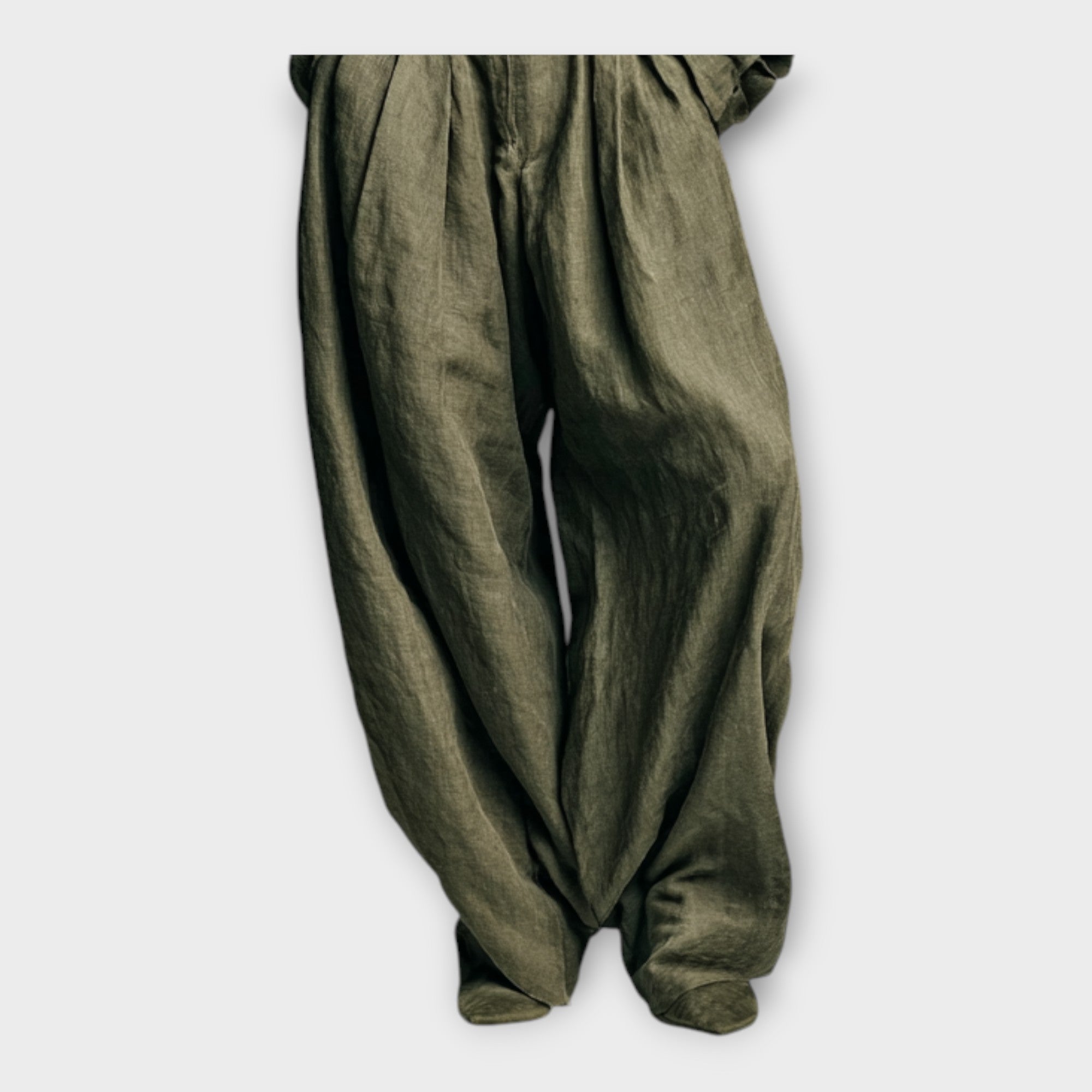 Shirt and trousers with effortless elegance