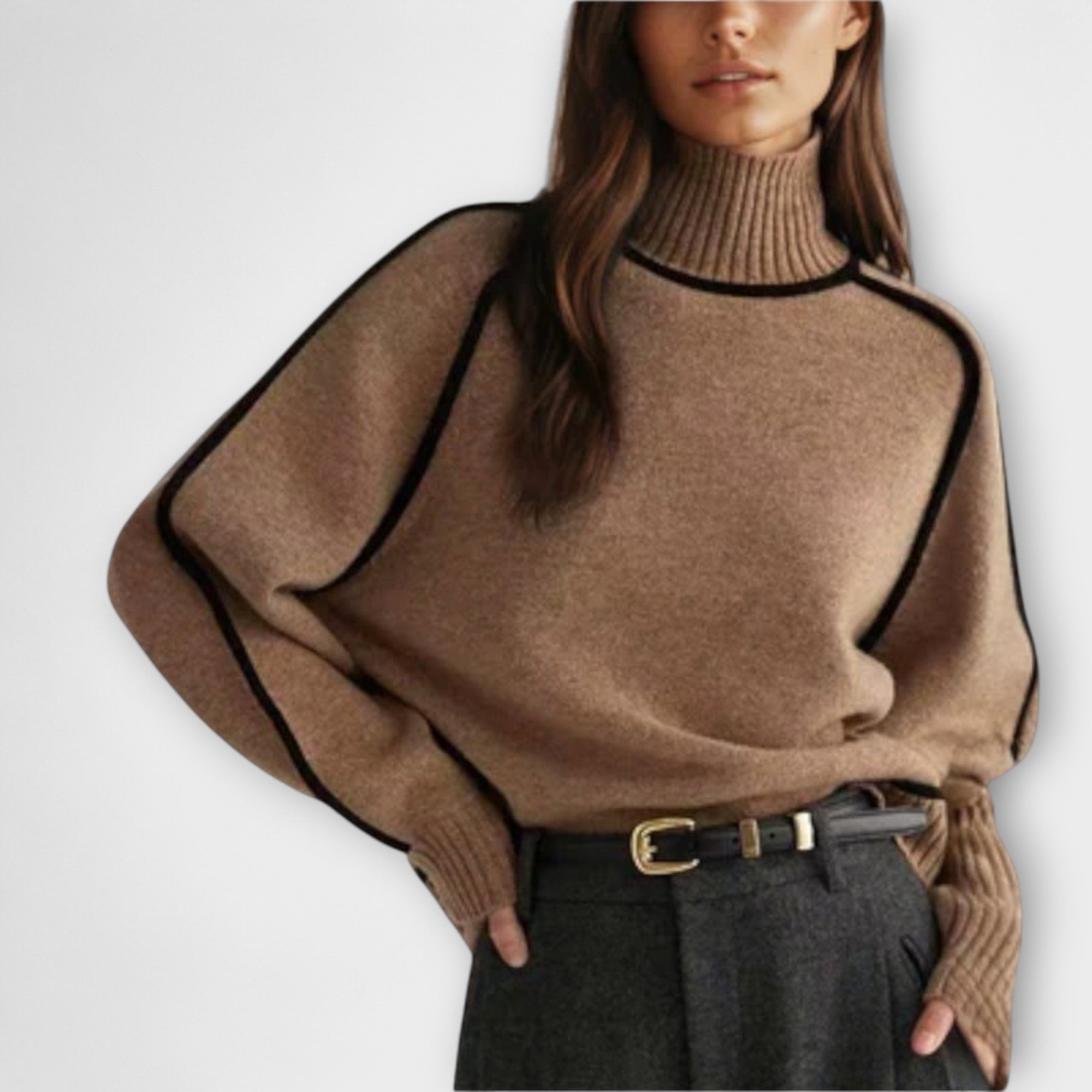 Emilie - Soft & Elegant High Neck Sweater