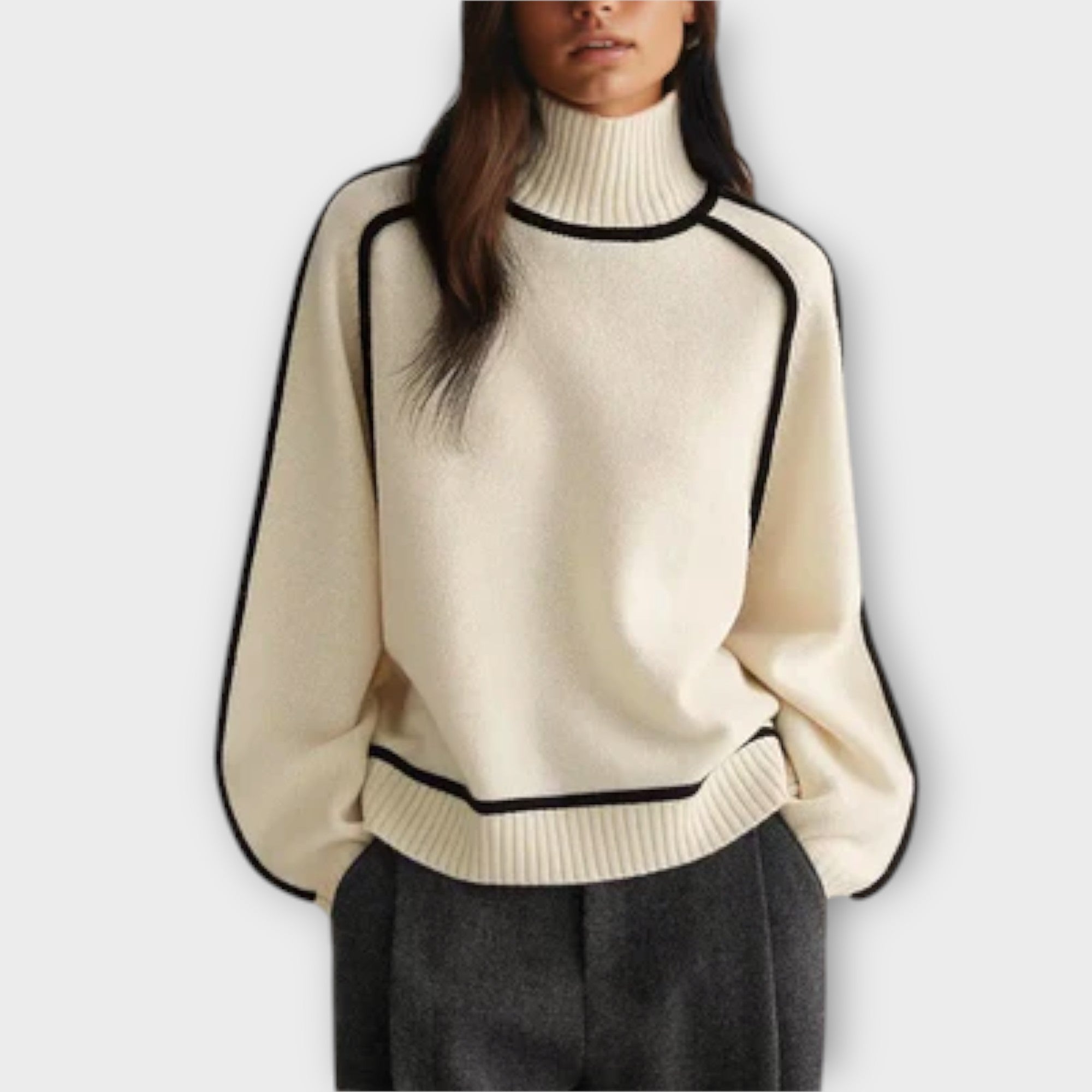 Emilie - Soft & Elegant High Neck Sweater