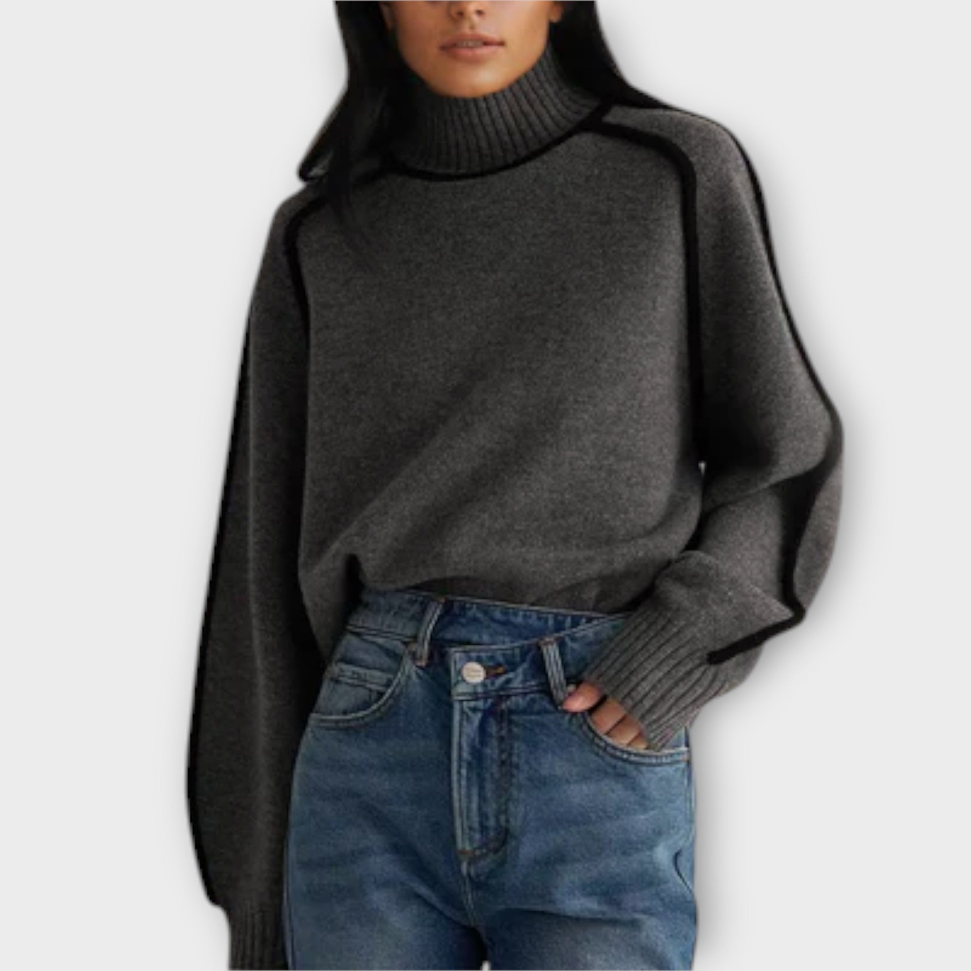 Emilie - Soft & Elegant High Neck Sweater