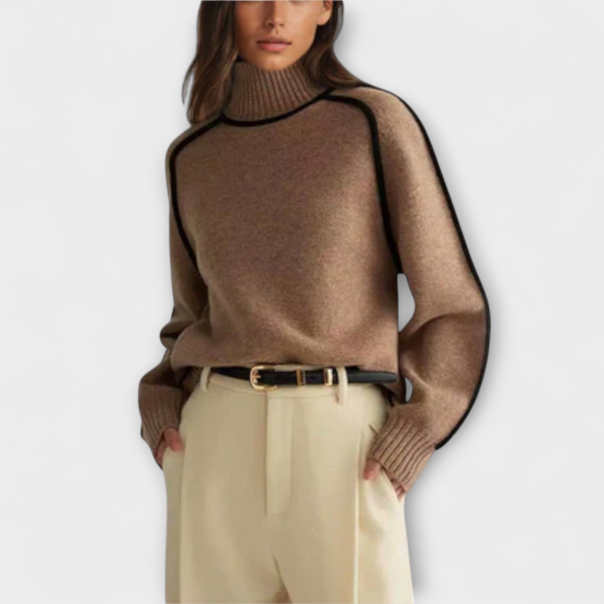 Emilie - Soft & Elegant High Neck Sweater