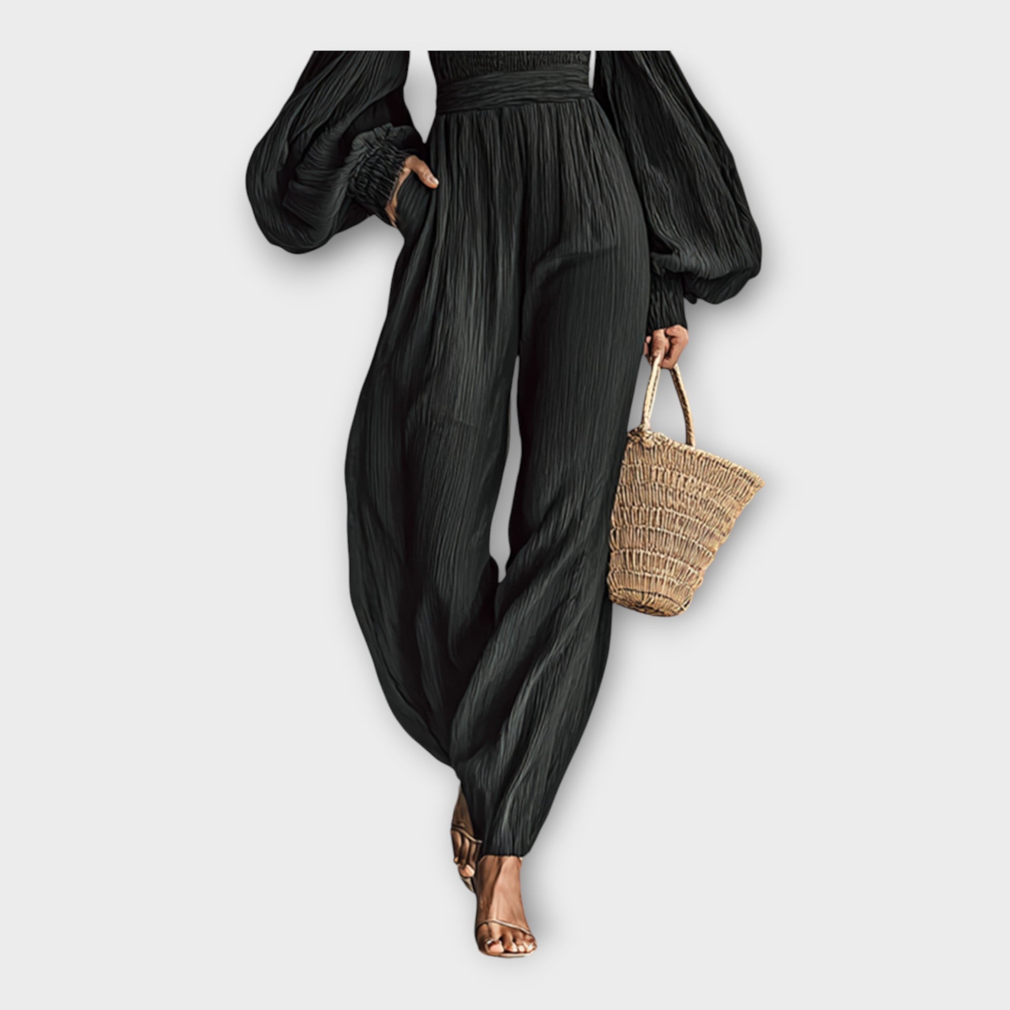Full-Length Jumpsuit with Airy Elegance