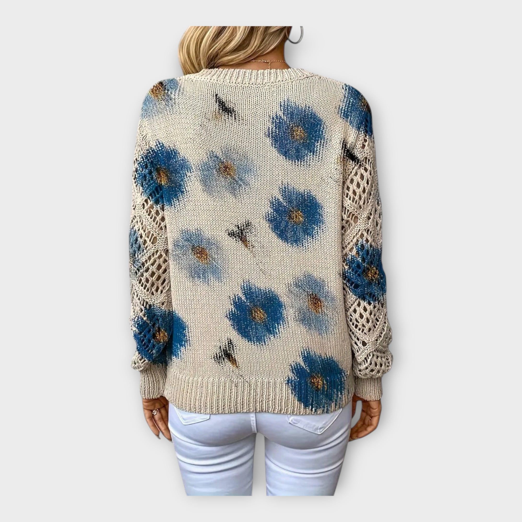 Knitted Top with Lace Details