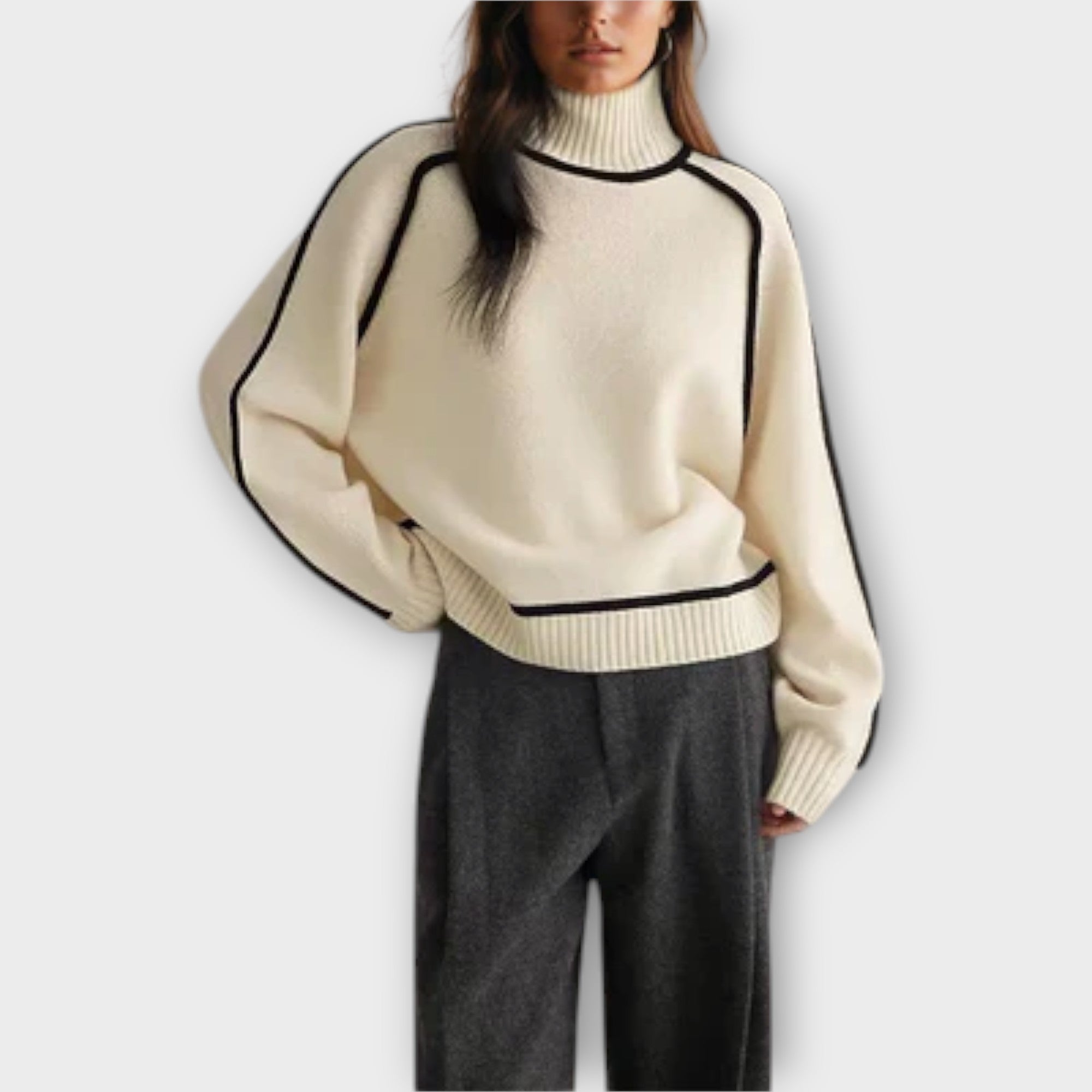 Emilie - Soft & Elegant High Neck Sweater