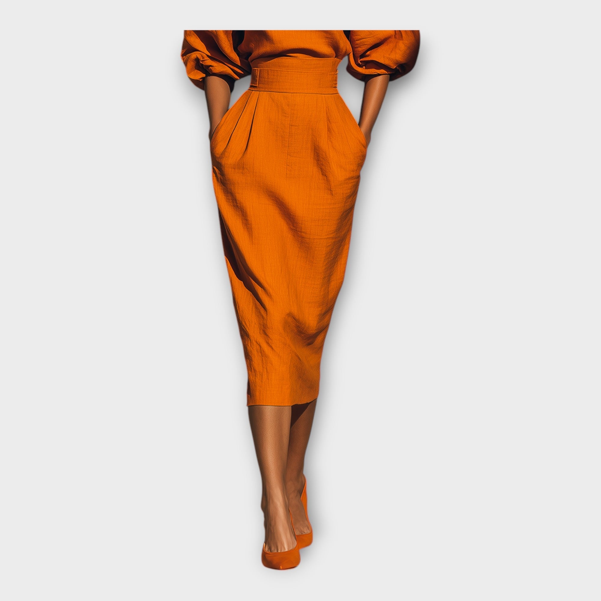 Elegant dress with refined design and minimal aesthetic