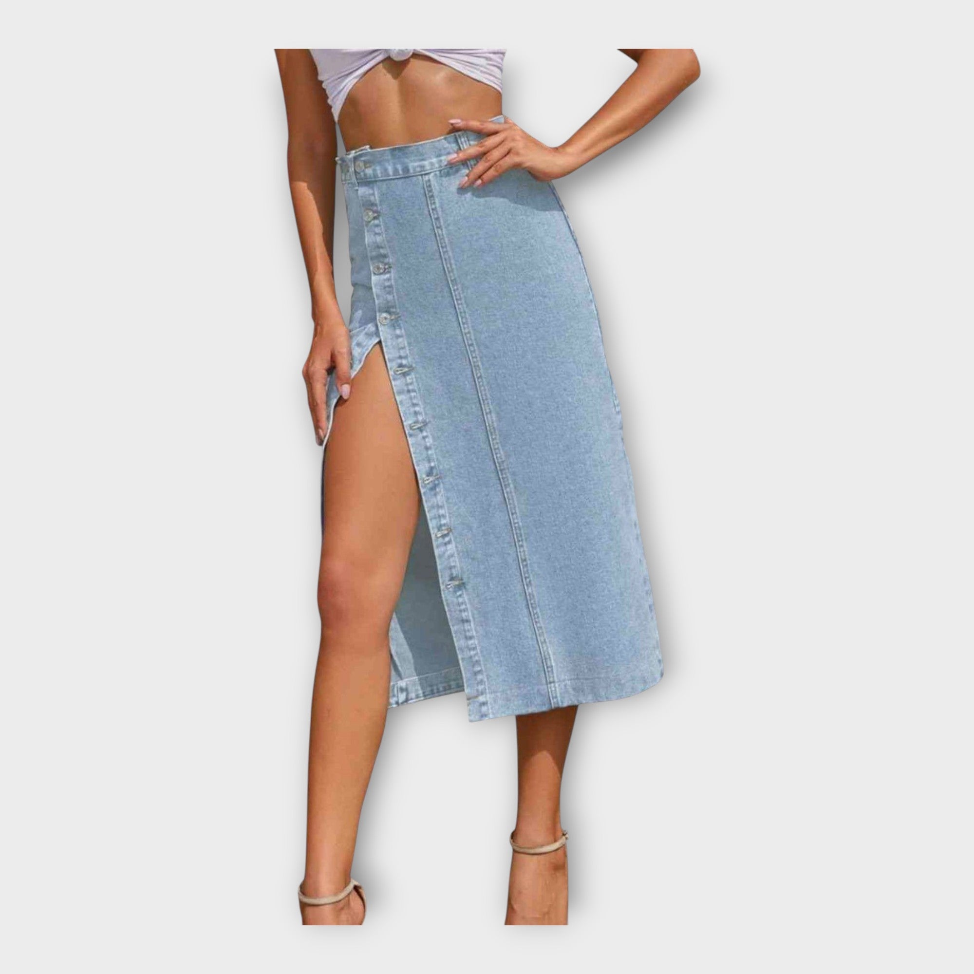 Maxi Skirt with Buttons