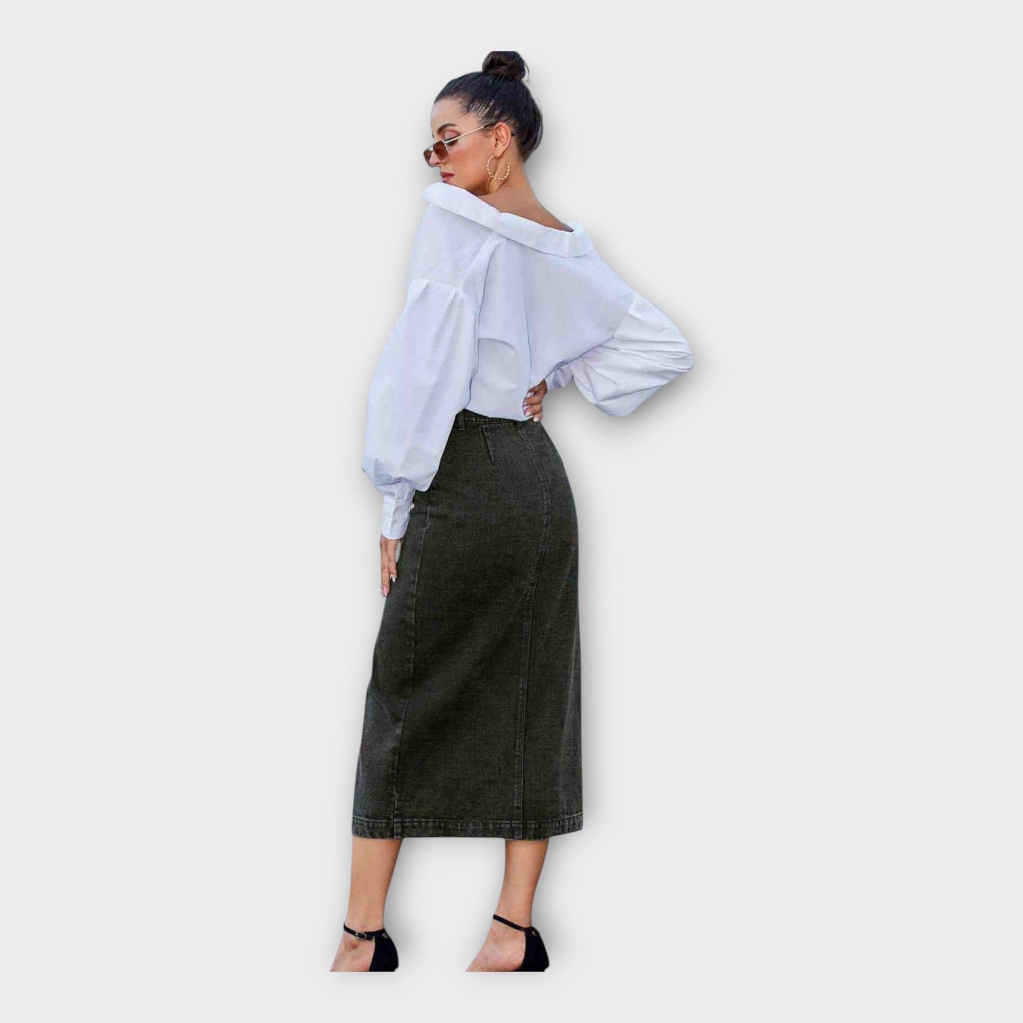 Maxi Skirt with Buttons