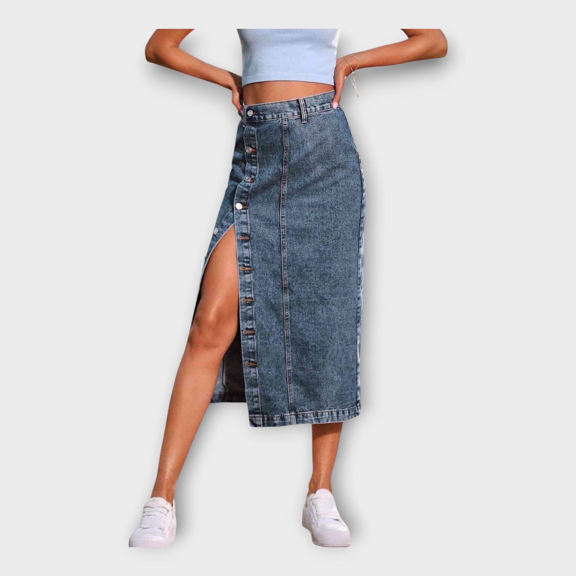 Maxi Skirt with Buttons