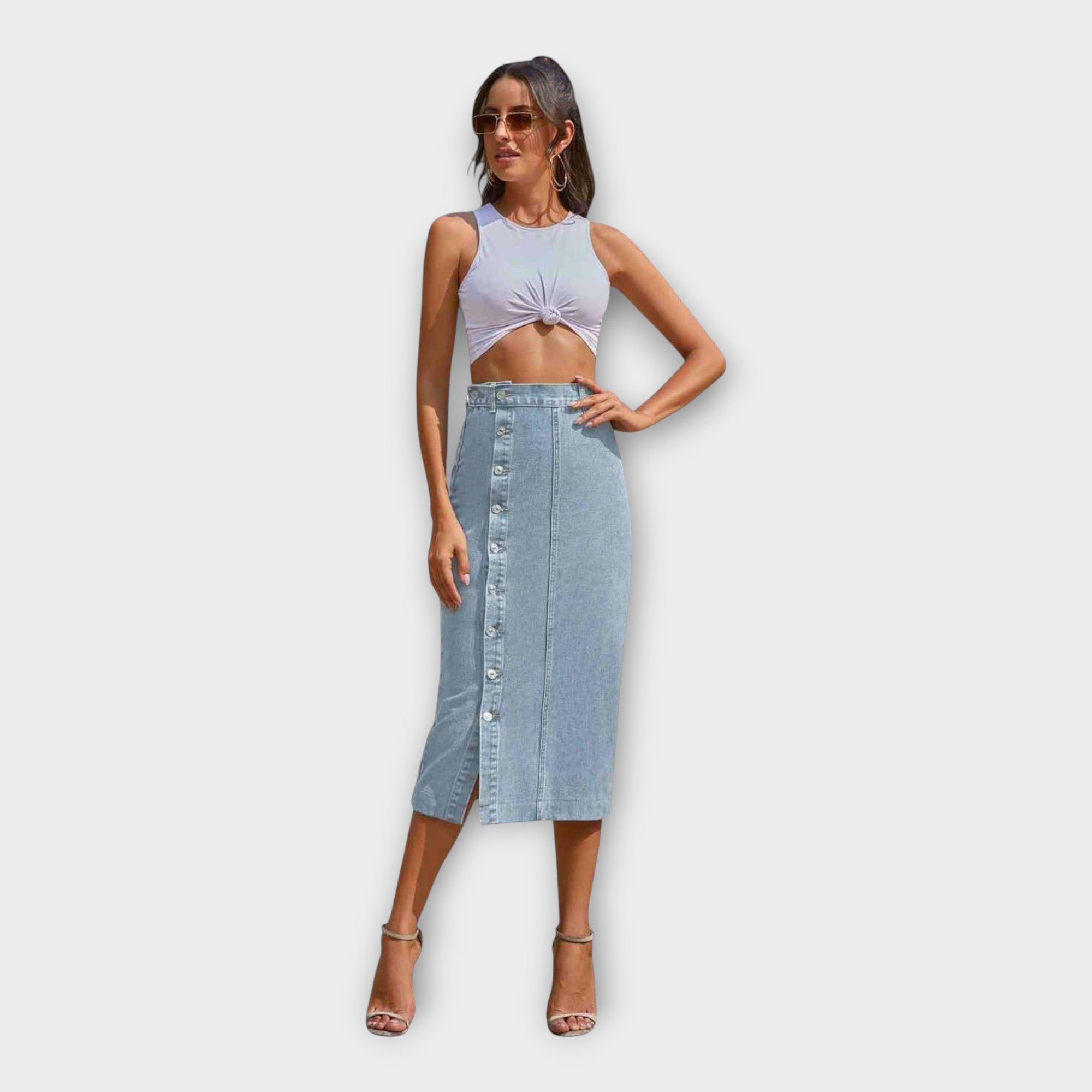 Maxi Skirt with Buttons