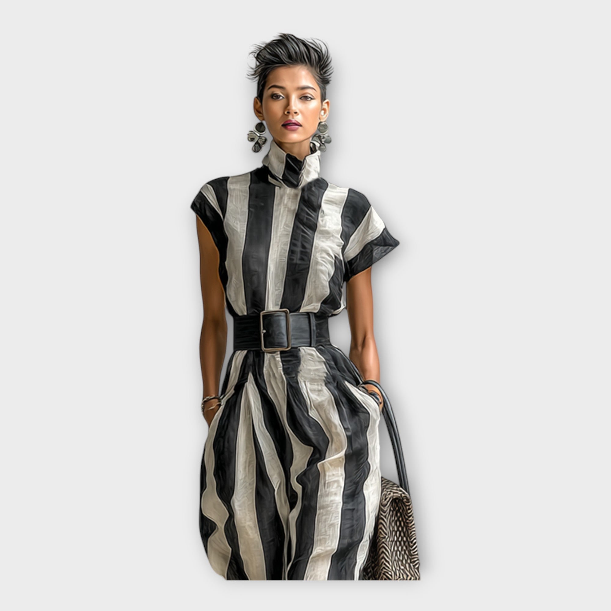 Full-length jumpsuit with statement elegance