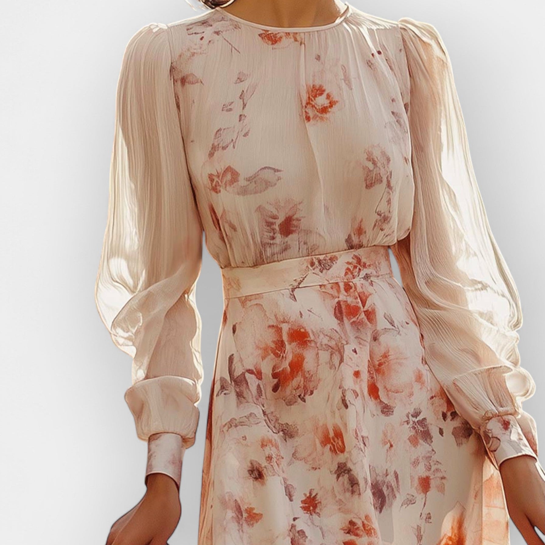 Romantic Dress with Pleats